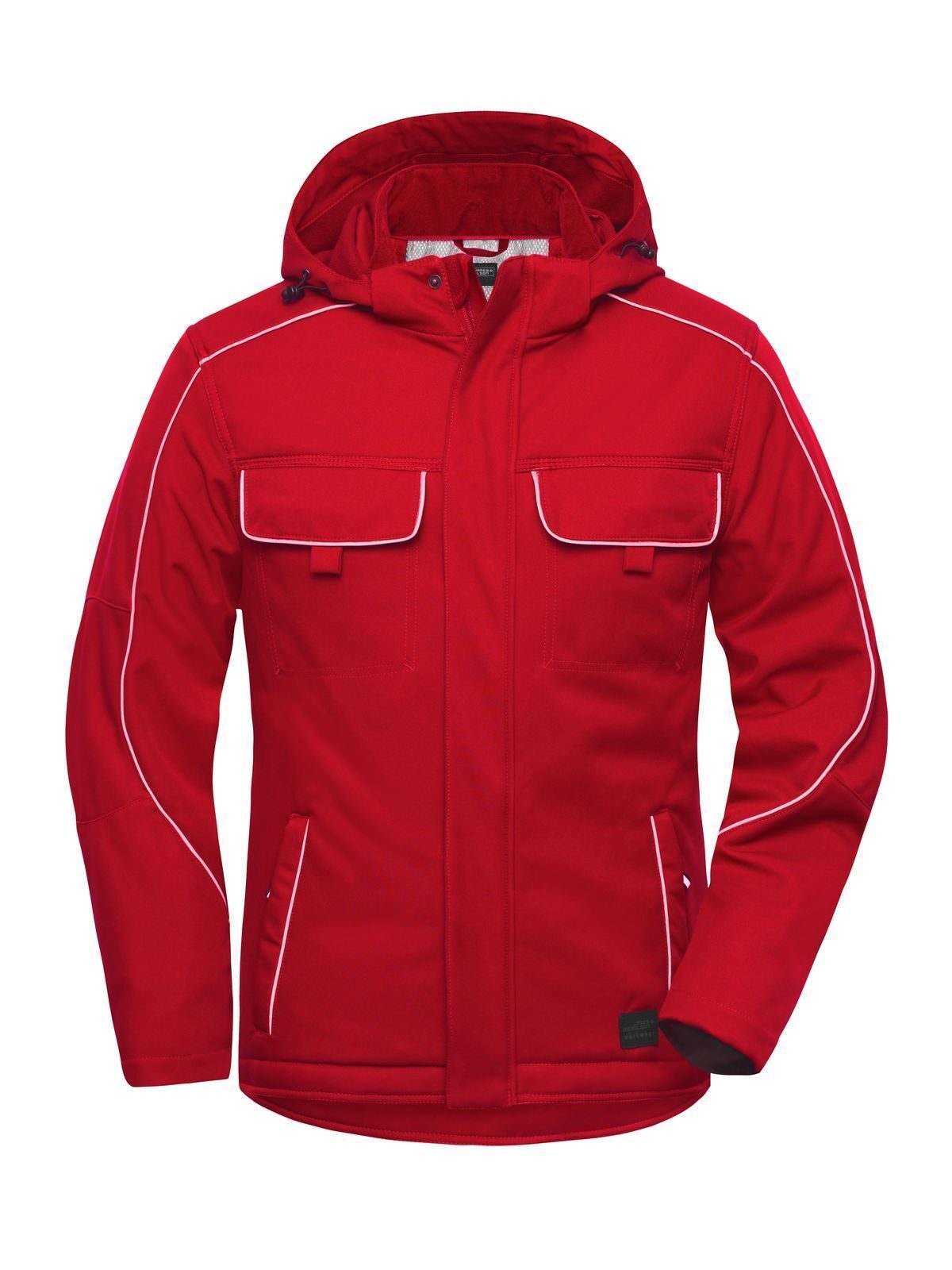Workwear Softshell Padded Jacket - Solid Herren – Daiber – Farbe Rot – individuell veredelbar