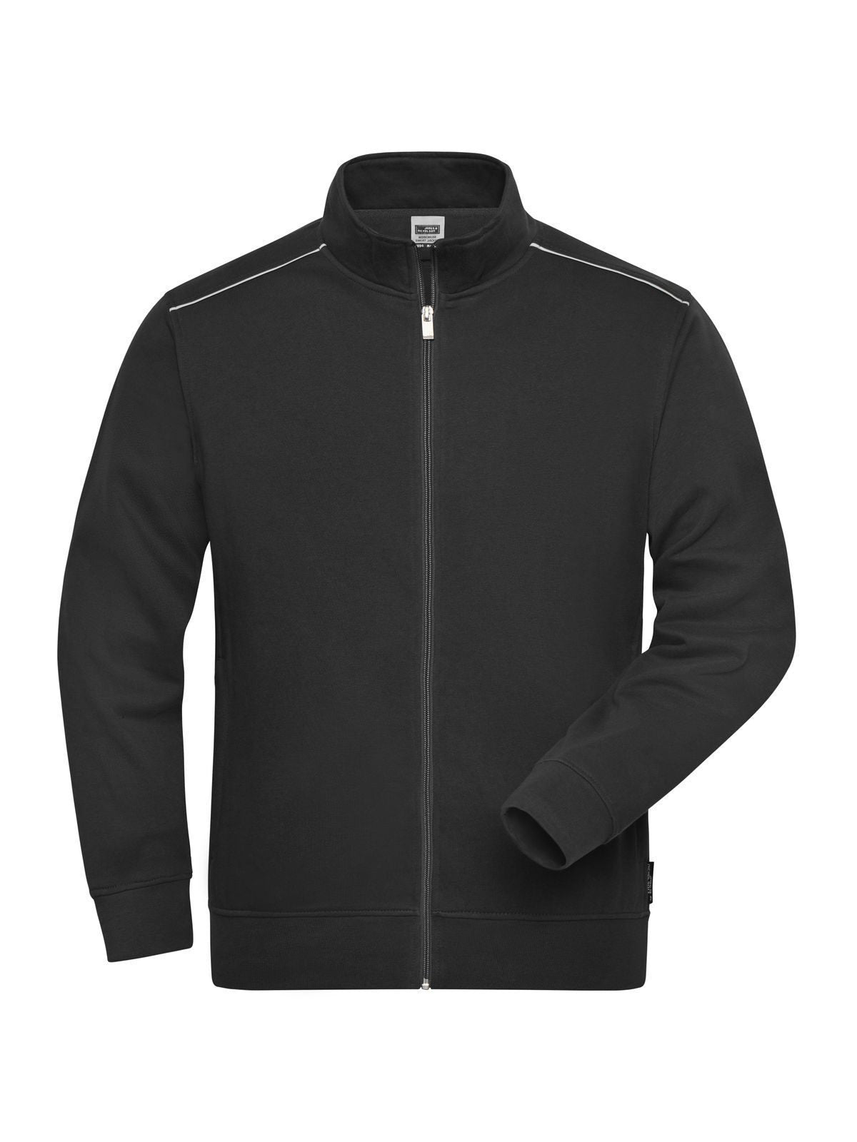 Workwear Sweat-Jacket - Solid Herren Sweatshirt / Hoodie – Daiber – Farbe Schwarz – individuell veredelbar
