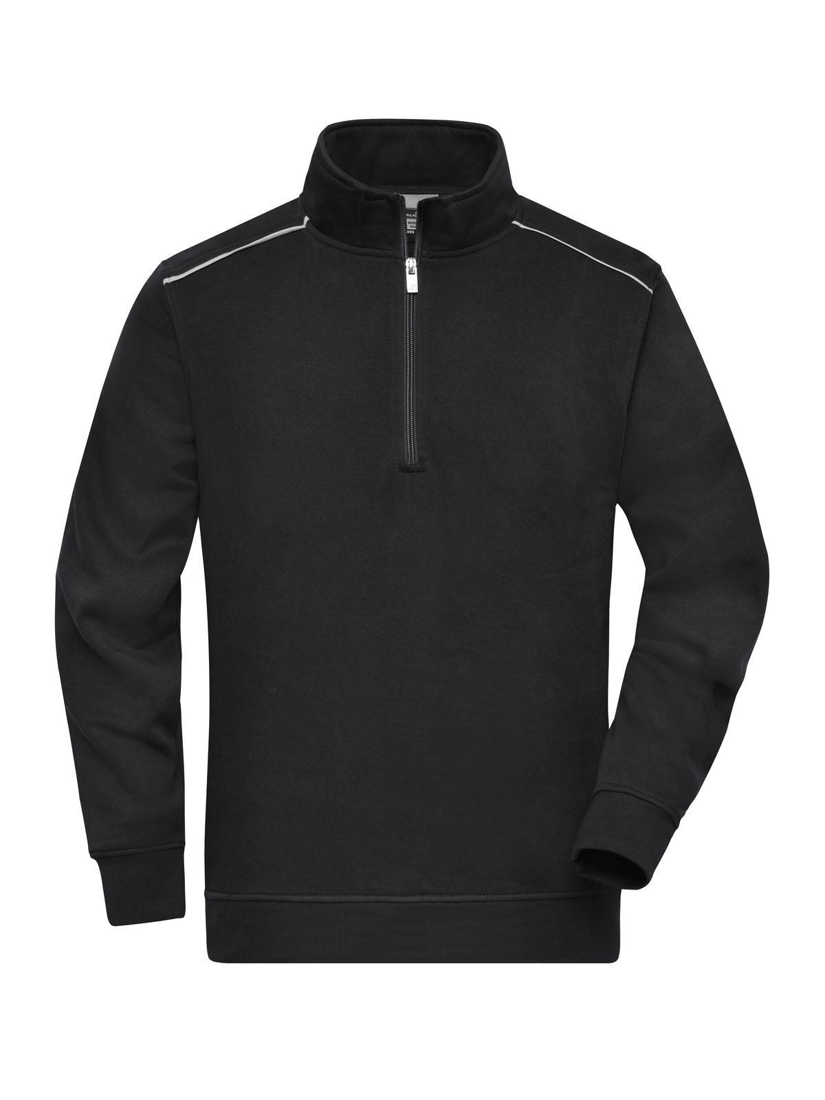 Workwear Half-zip Sweat - Solid Sweatshirt / Hoodie – Daiber – Farbe Schwarz – individuell veredelbar