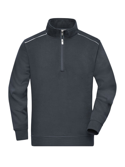 Workwear Half-zip Sweat - Solid Sweatshirt / Hoodie – Daiber – Farbe carbon – individuell veredelbar