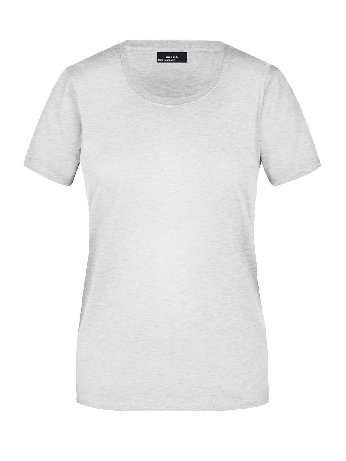 Ladies' Basic-T Damen T-Shirt – Daiber – Farbe ash – individuell veredelbar