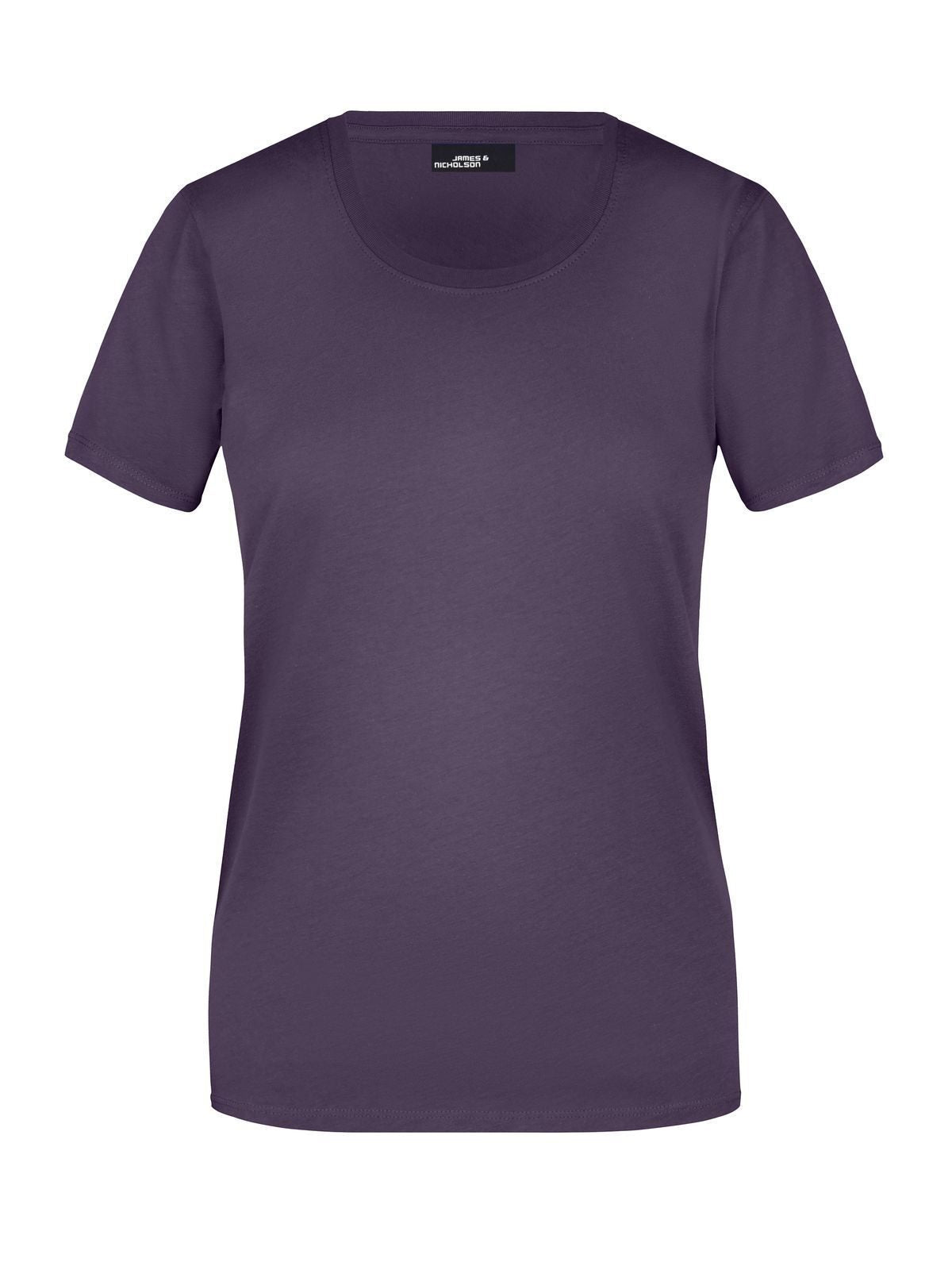 Ladies' Basic-T Damen T-Shirt – Daiber – Farbe aubergine – individuell veredelbar