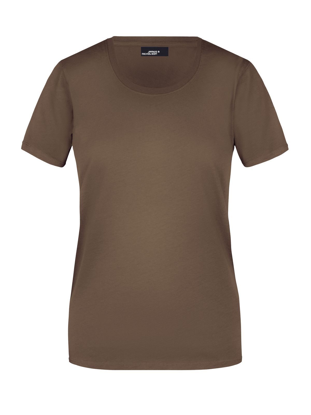 Ladies' Basic-T Damen T-Shirt – Daiber – Farbe Braun – individuell veredelbar