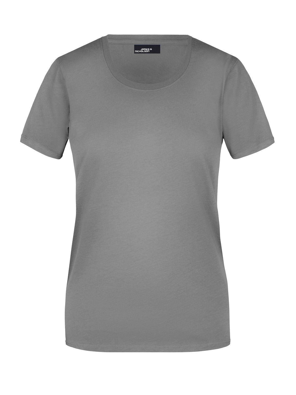 Ladies' Basic-T Damen T-Shirt – Daiber – Farbe dark-grey – individuell veredelbar