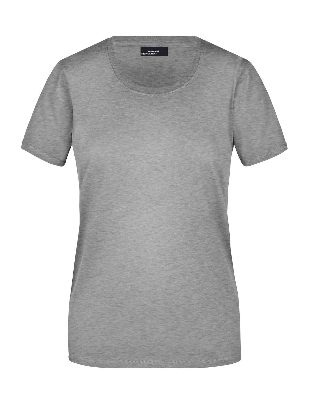 Ladies' Basic-T Damen T-Shirt – Daiber – Farbe grey-heather – individuell veredelbar