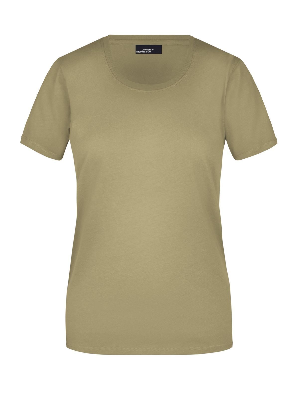 Ladies' Basic-T Damen T-Shirt – Daiber – Farbe Khaki – individuell veredelbar