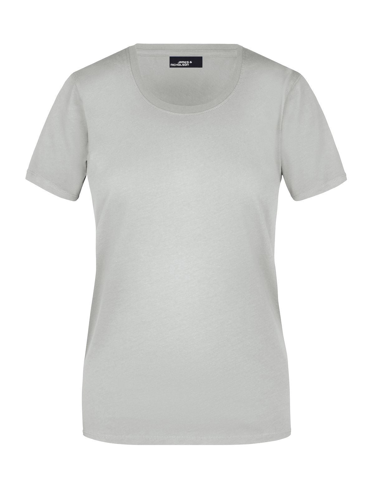 Ladies' Basic-T Damen T-Shirt – Daiber – Farbe light-grey – individuell veredelbar