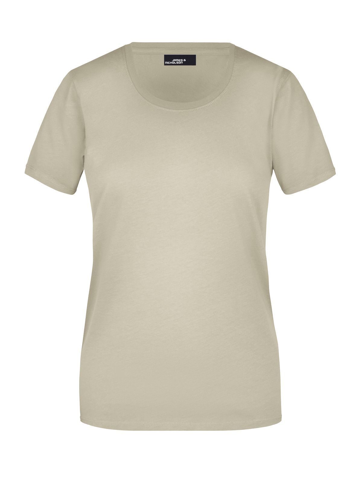 Ladies' Basic-T Damen T-Shirt – Daiber – Farbe Stein – individuell veredelbar