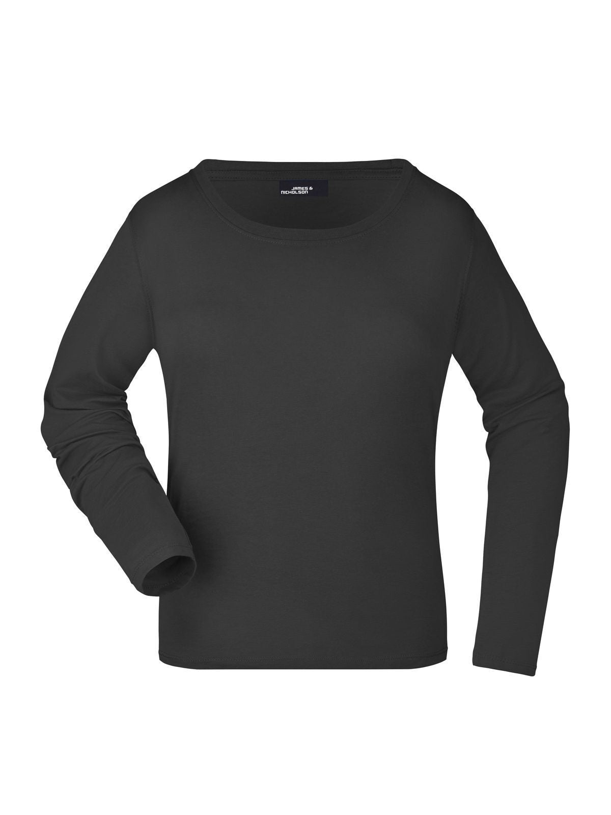 Ladies' Long-Sleeved Medium Damen T-Shirt – Daiber – Farbe Schwarz – individuell veredelbar