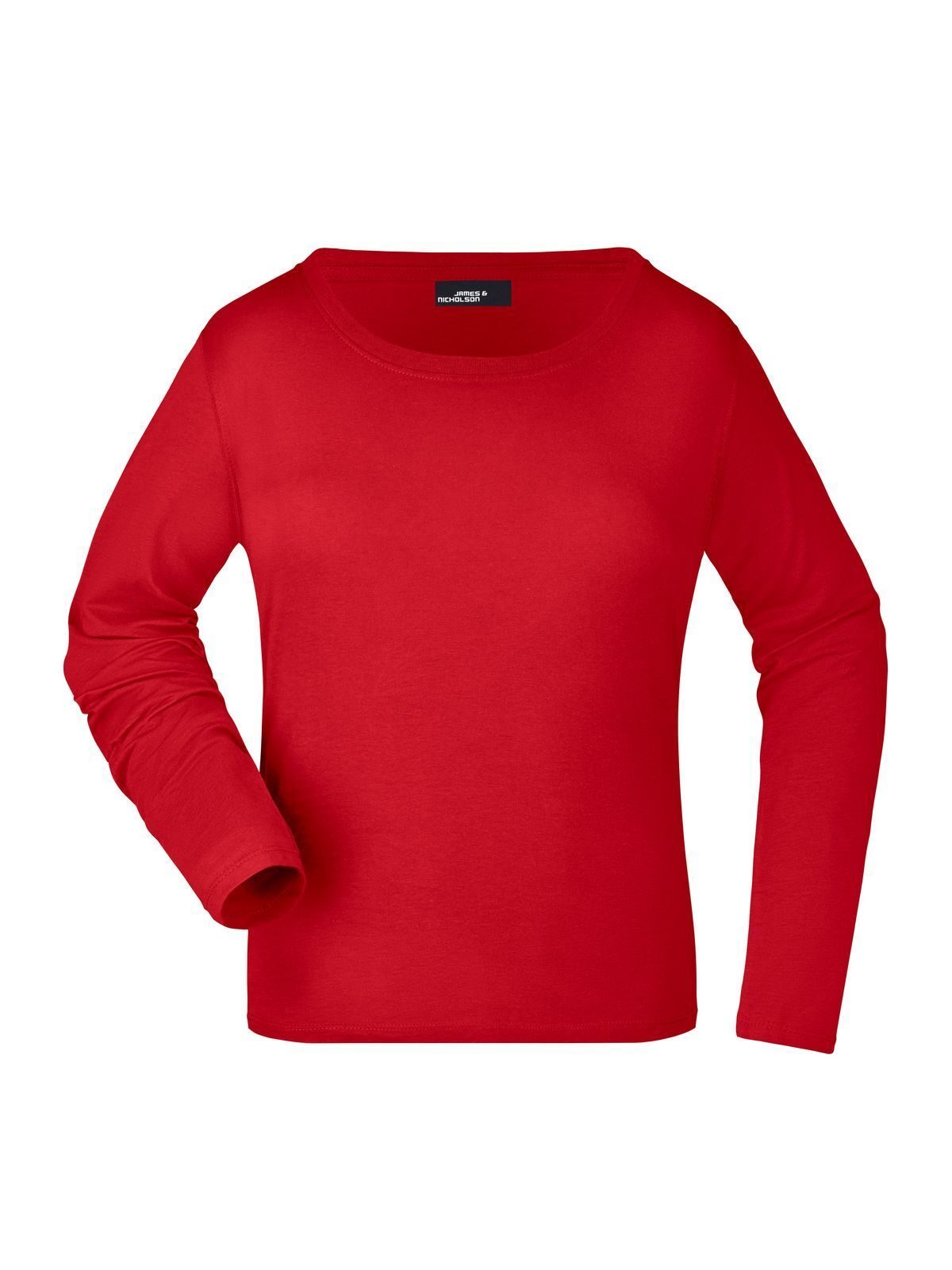 Ladies' Long-Sleeved Medium Damen T-Shirt – Daiber – Farbe Rot – individuell veredelbar