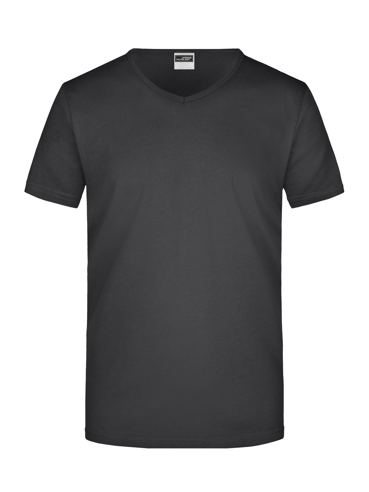 Slim Fit V-T Herren T-Shirt – Daiber – Farbe Schwarz – individuell veredelbar