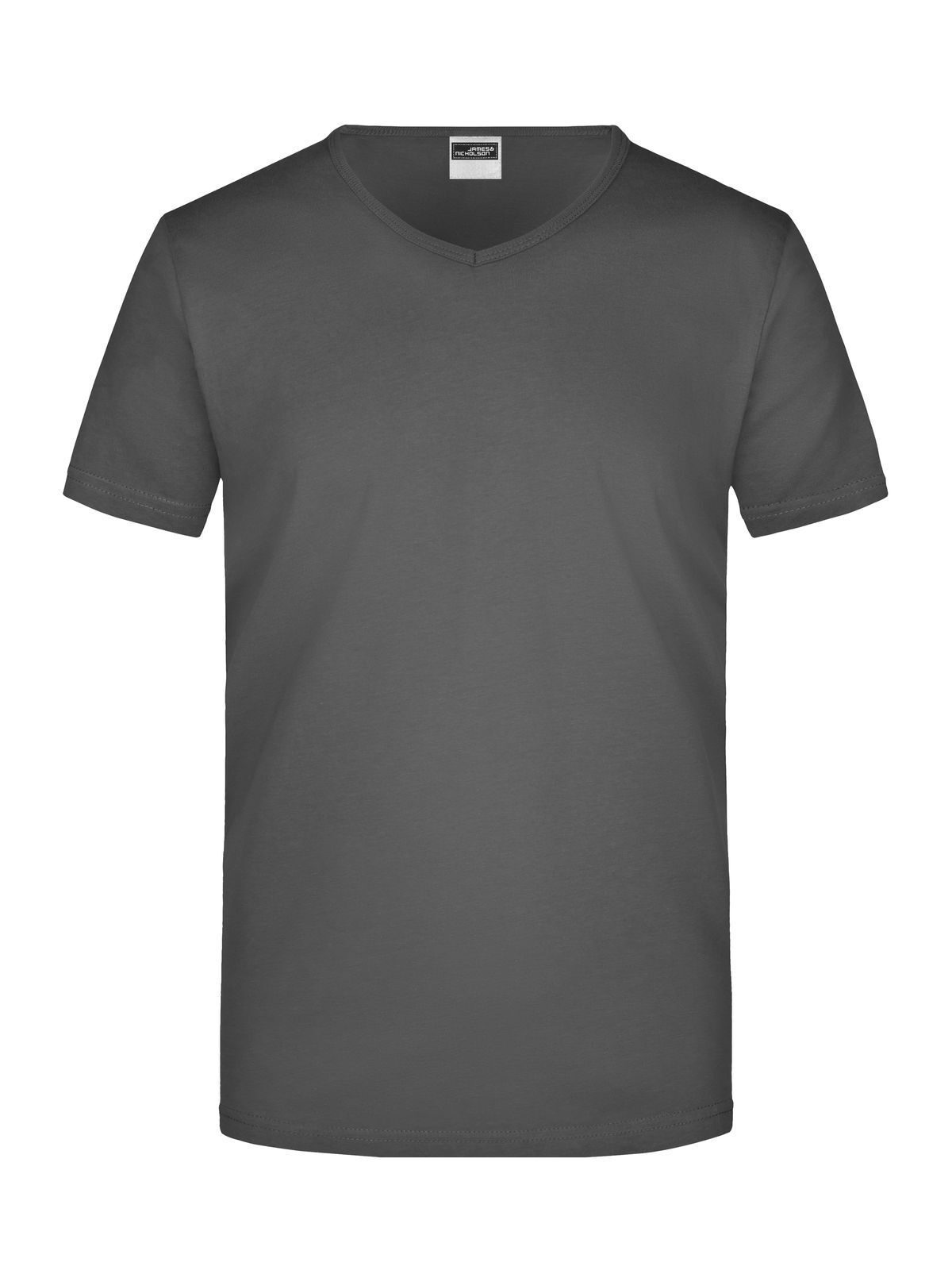 Slim Fit V-T Herren T-Shirt – Daiber – Farbe graphite – individuell veredelbar