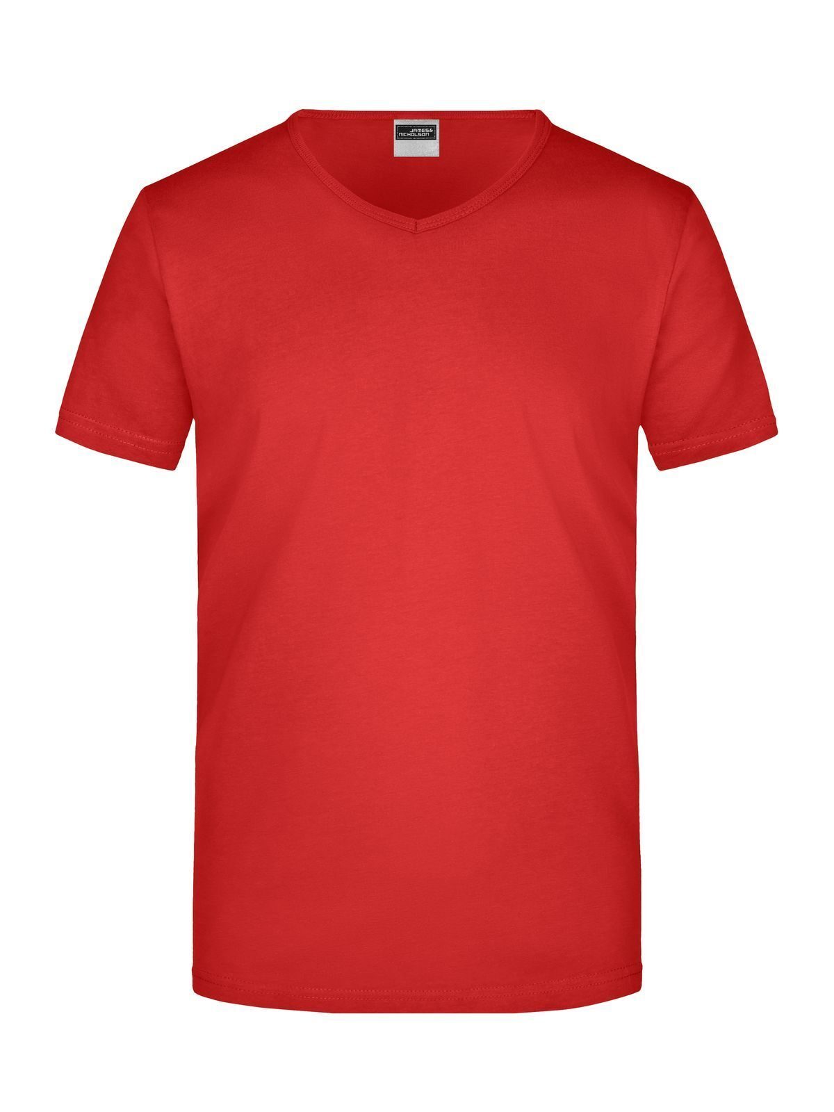 Slim Fit V-T Herren T-Shirt – Daiber – Farbe Rot – individuell veredelbar