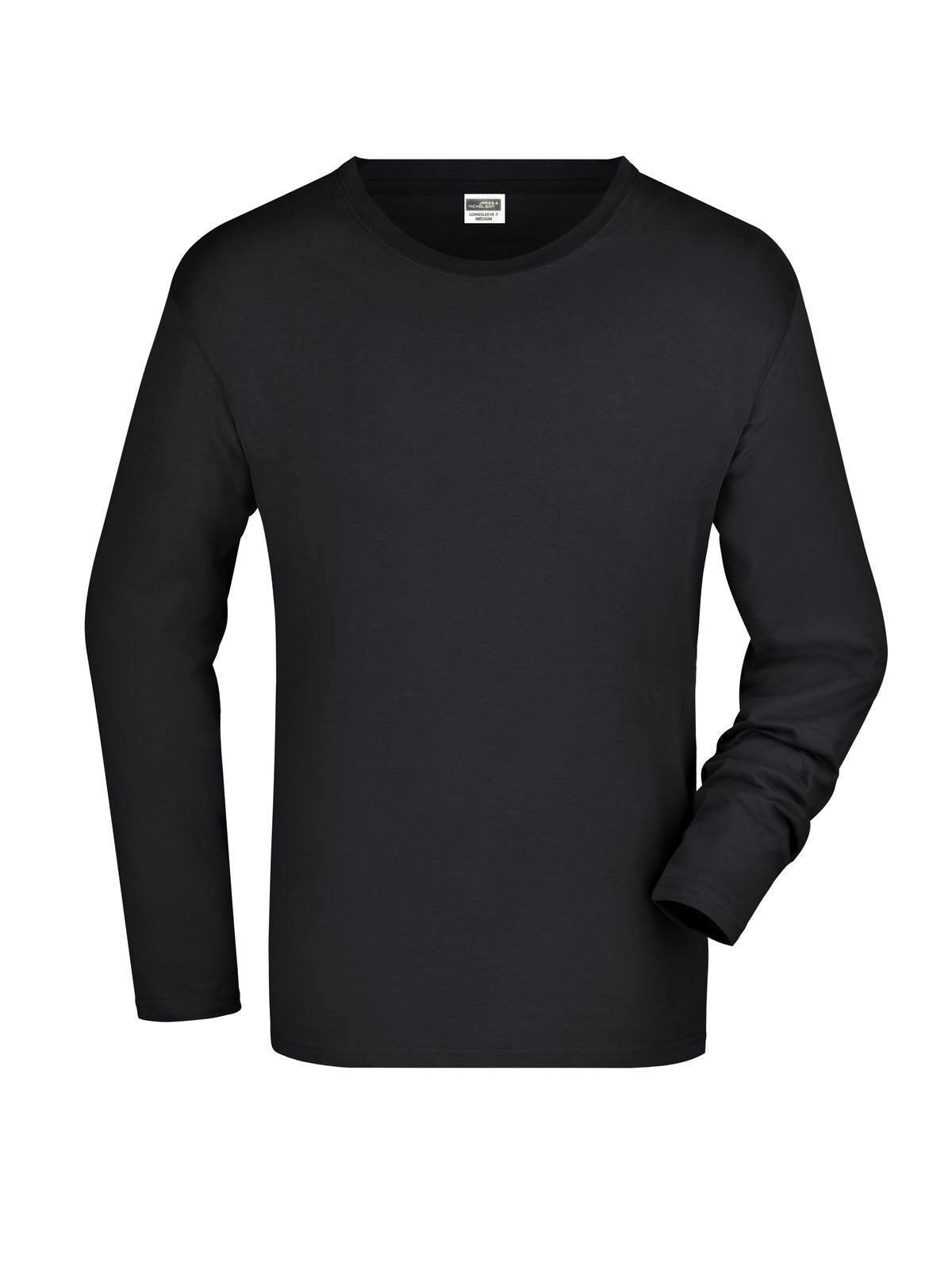 Long-Sleeved Medium Herren T-Shirt – Daiber – Farbe Schwarz – individuell veredelbar
