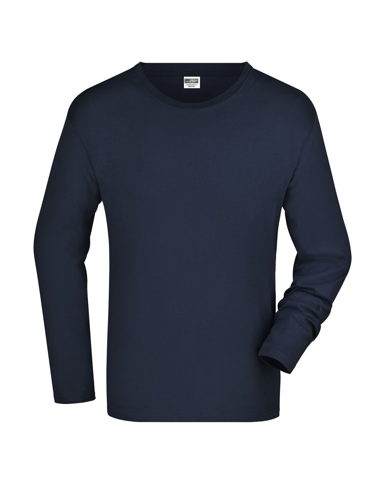 Long-Sleeved Medium Herren T-Shirt – Daiber – Farbe Navy – individuell veredelbar