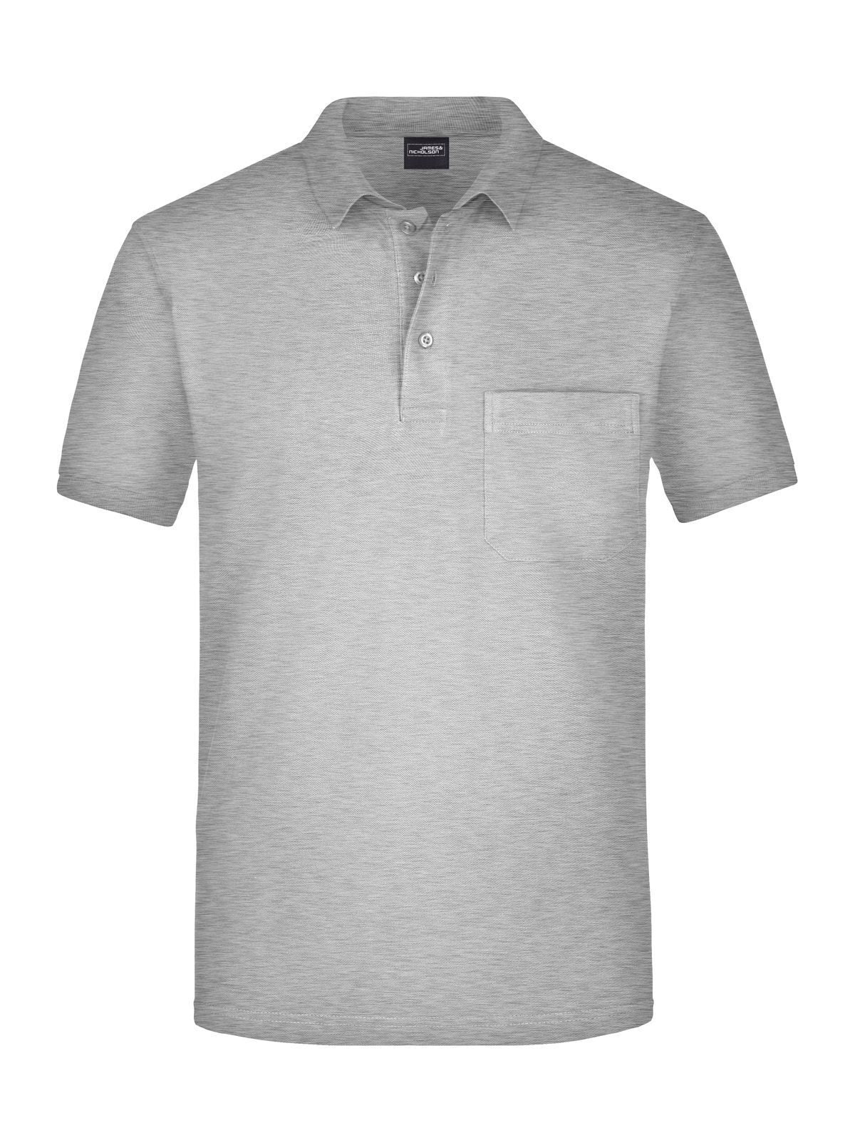 Polo Pocket Herren Poloshirt – Daiber – Farbe ash – individuell veredelbar
