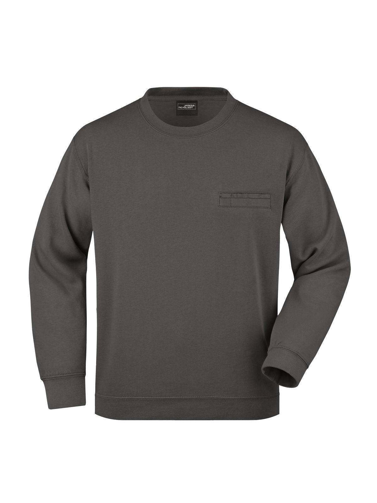 Round Sweat Pocket Herren Sweatshirt / Hoodie – Daiber – Farbe graphite – individuell veredelbar