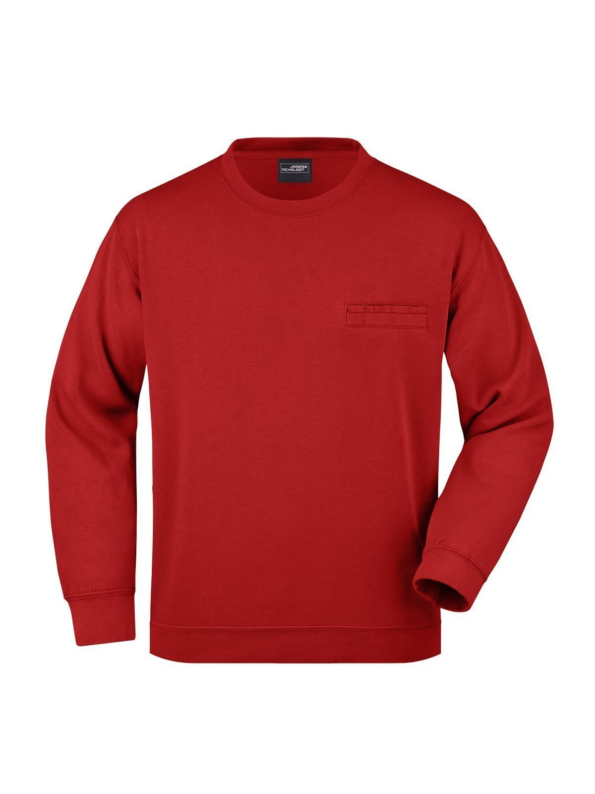 Round Sweat Pocket Herren Sweatshirt / Hoodie – Daiber – Farbe Rot – individuell veredelbar