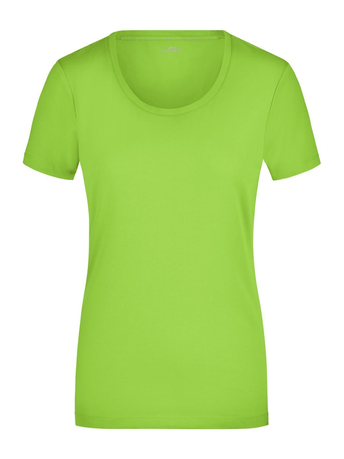 Ladies' Stretch Round-T Damen T-Shirt – Daiber – Farbe lime-green – individuell veredelbar