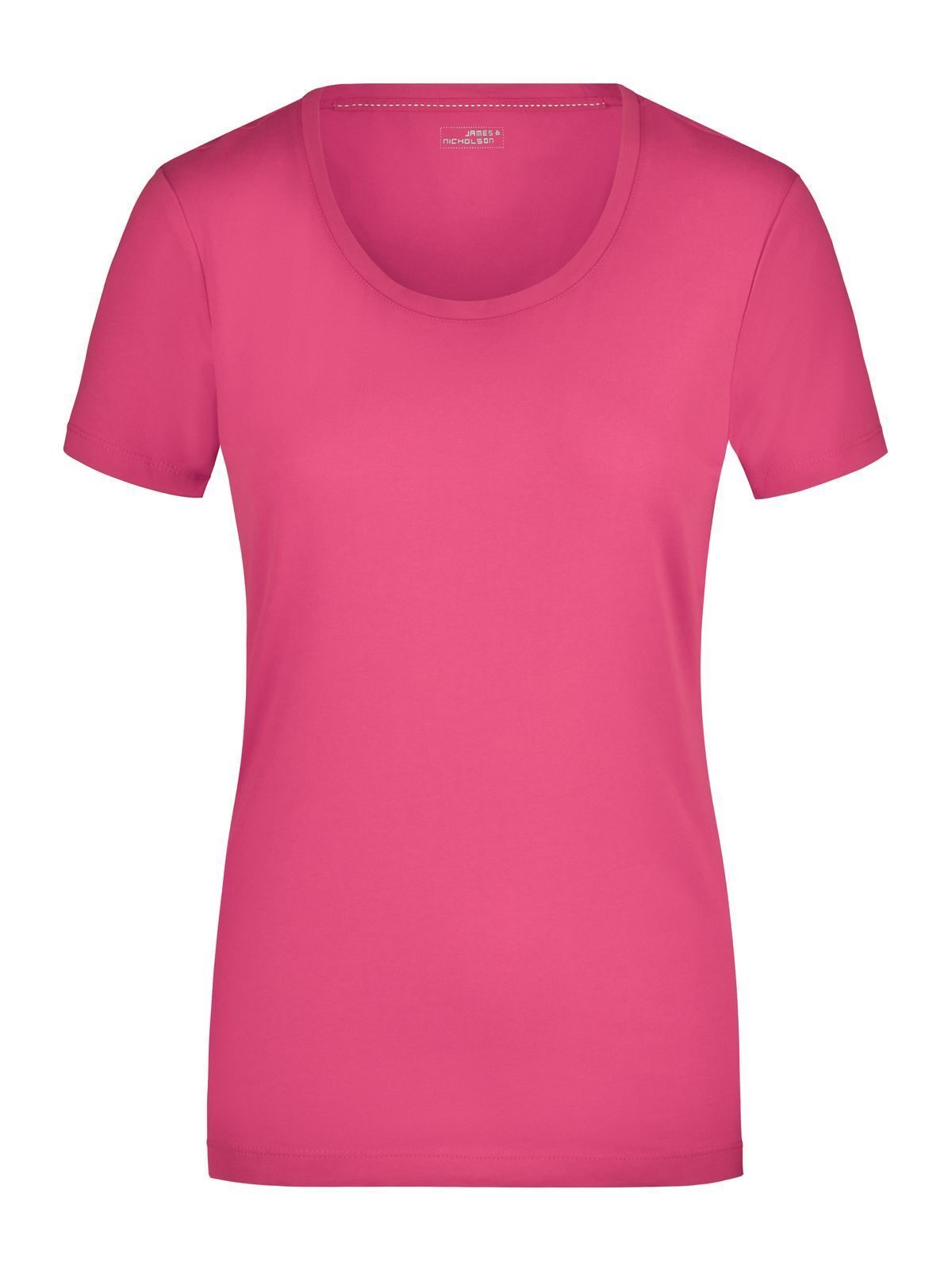 Ladies' Stretch Round-T Damen T-Shirt – Daiber – Farbe Pink – individuell veredelbar