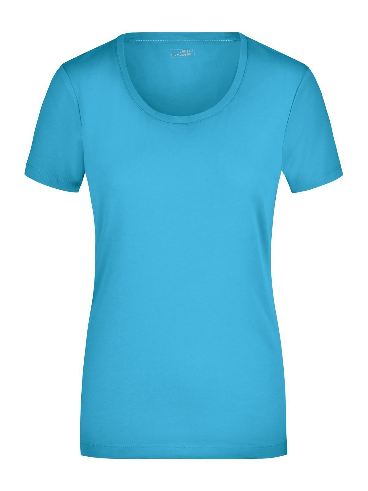 Ladies' Stretch Round-T Damen T-Shirt – Daiber – Farbe Türkis – individuell veredelbar