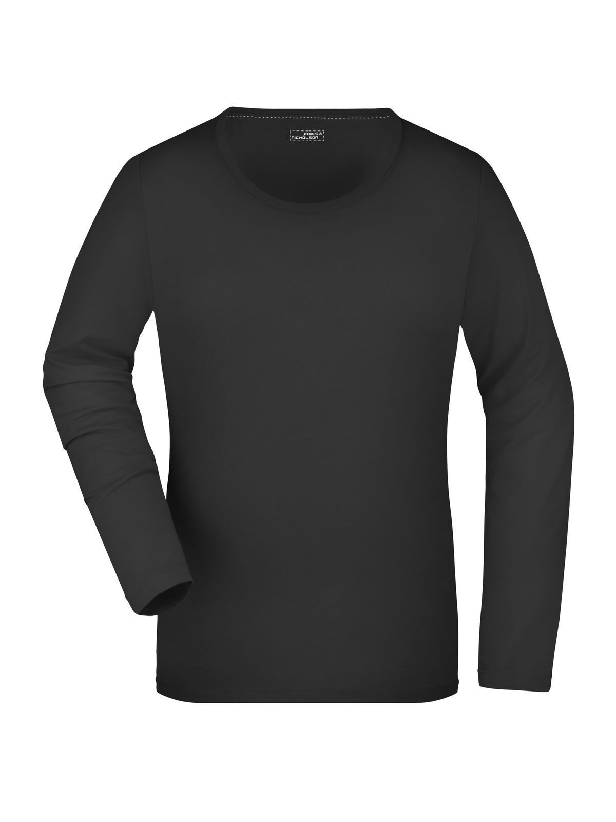 Ladies' Stretch Long-Sleeved Damen T-Shirt – Daiber – Farbe Schwarz – individuell veredelbar