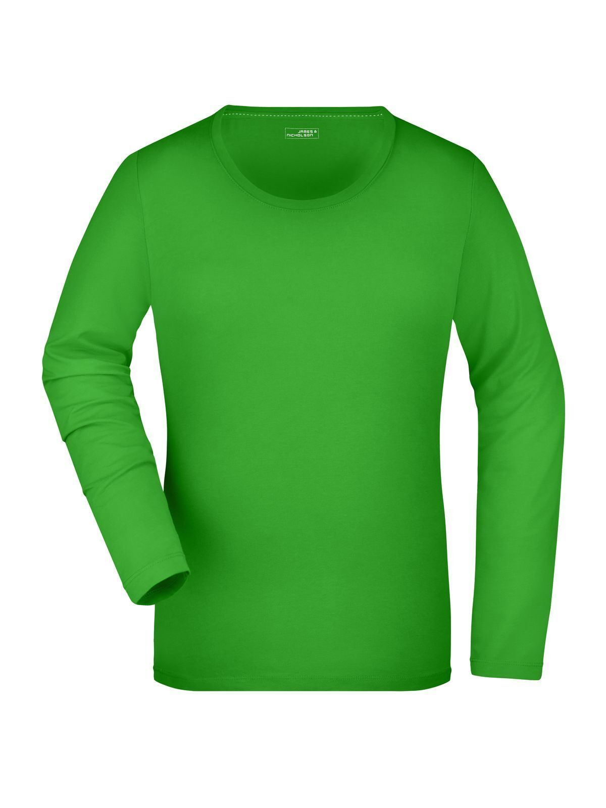Ladies' Stretch Long-Sleeved Damen T-Shirt – Daiber – Farbe lime-green – individuell veredelbar