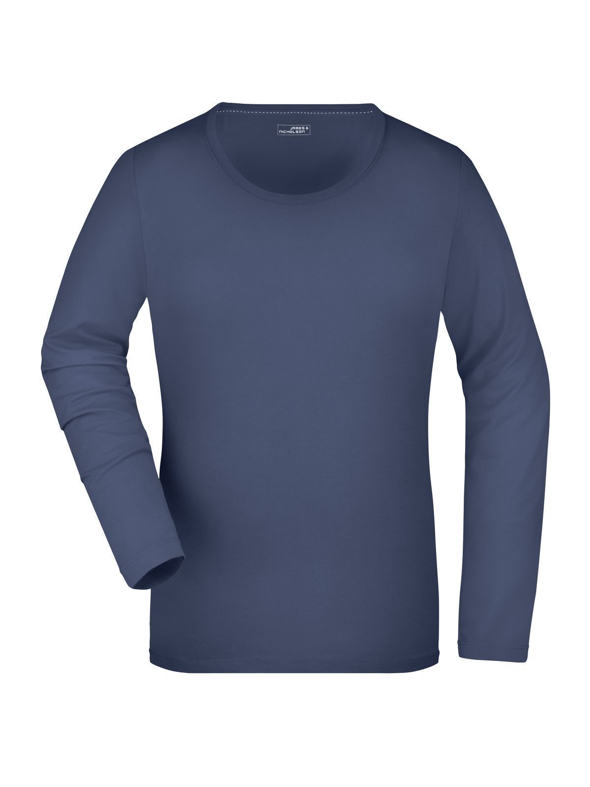 Ladies' Stretch Long-Sleeved Damen T-Shirt – Daiber – Farbe Navy – individuell veredelbar