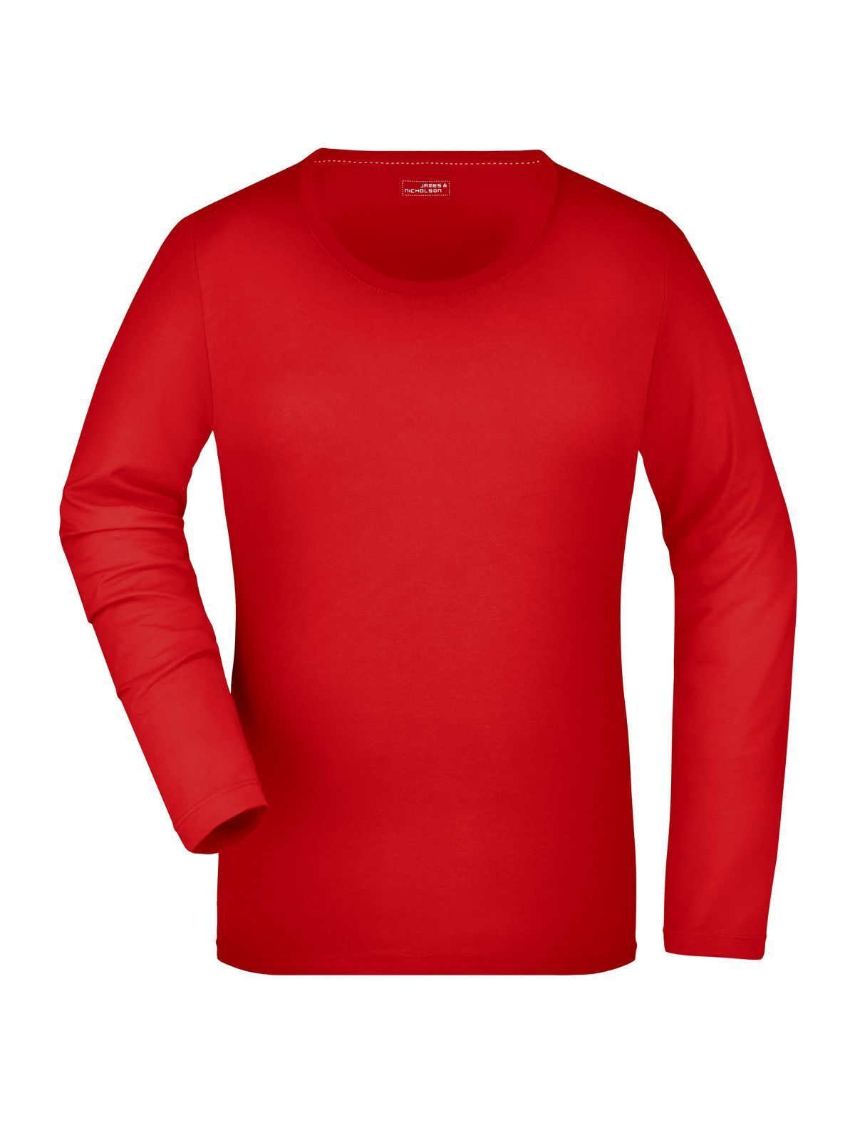 Ladies' Stretch Long-Sleeved Damen T-Shirt – Daiber – Farbe Rot – individuell veredelbar