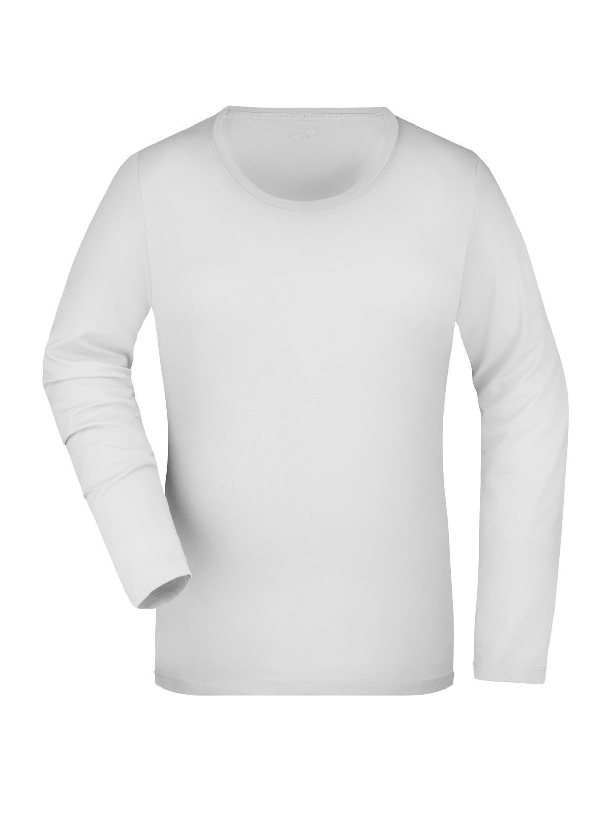 Ladies' Stretch Long-Sleeved Damen T-Shirt – Daiber – Farbe Weiß – individuell veredelbar