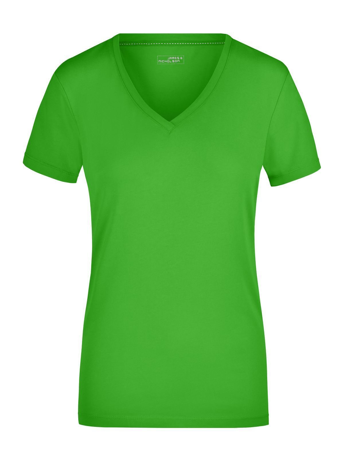 Ladies' Stretch V-T Damen T-Shirt – Daiber – Farbe lime-green – individuell veredelbar