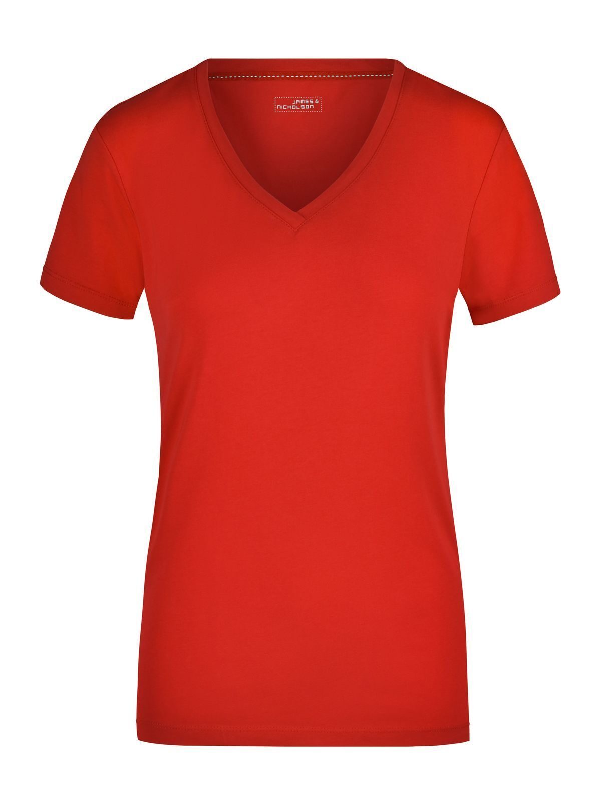 Ladies' Stretch V-T Damen T-Shirt – Daiber – Farbe Rot – individuell veredelbar