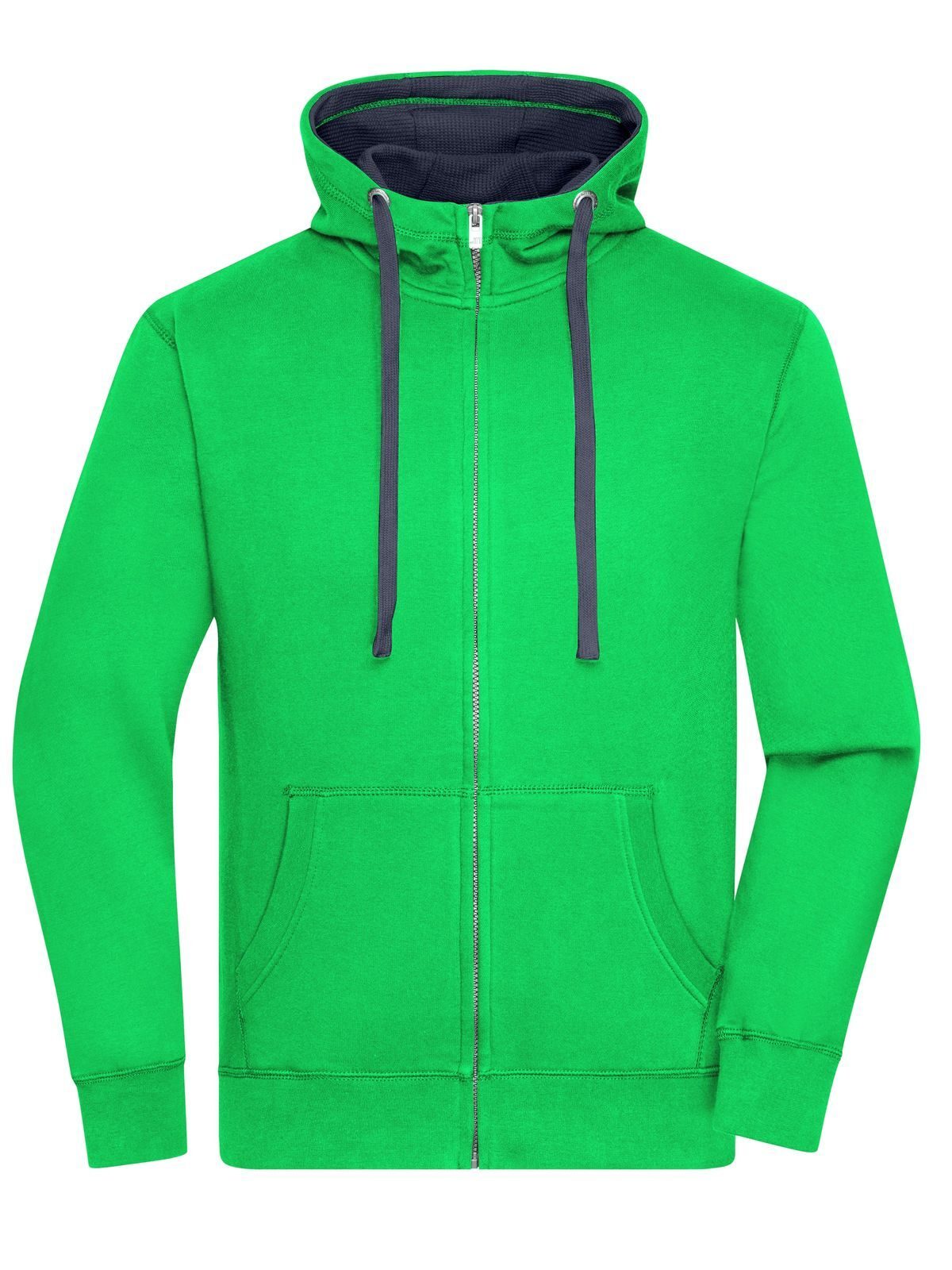 Lifestyle Zip-Hoody Herren Sweatshirt / Hoodie – Daiber – Farbe green/navy – individuell veredelbar