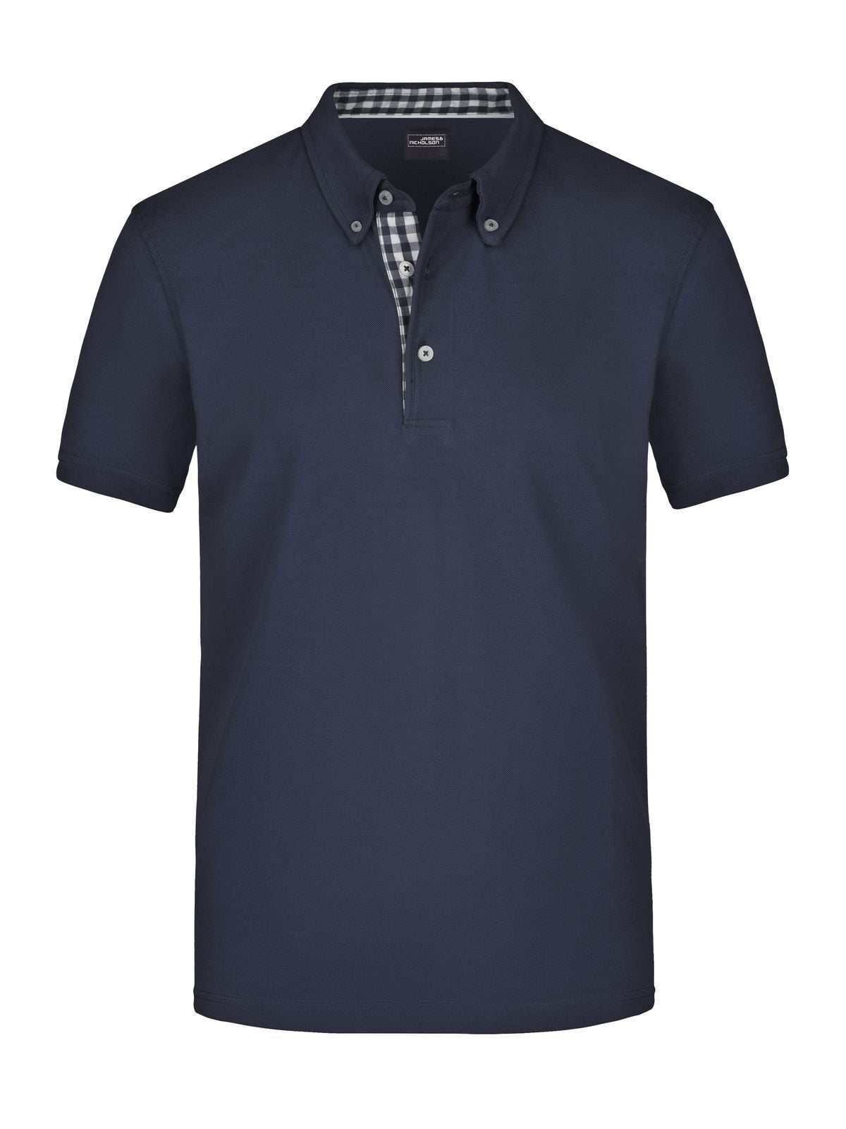 Plain Polo Herren Poloshirt – Daiber – Farbe navy/navy-white – individuell veredelbar