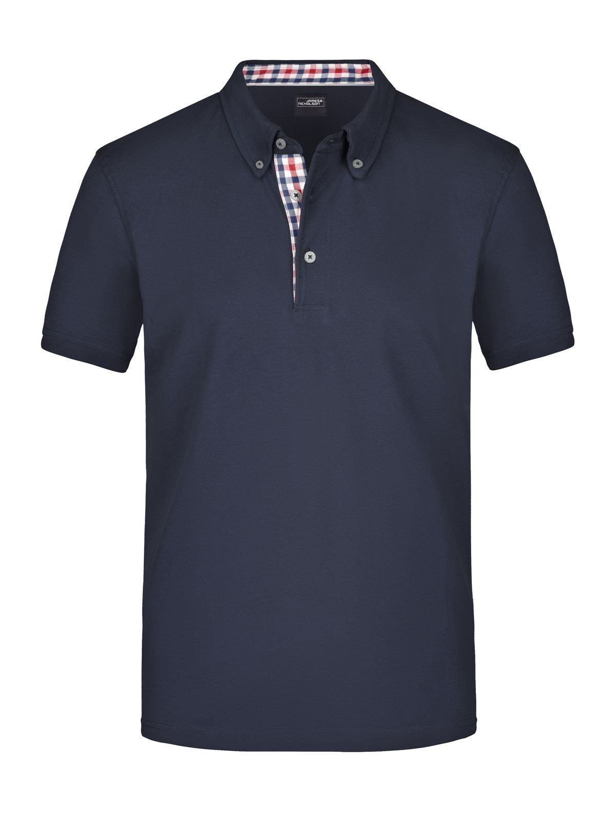 Plain Polo Herren Poloshirt – Daiber – Farbe navy/red-navy-white – individuell veredelbar