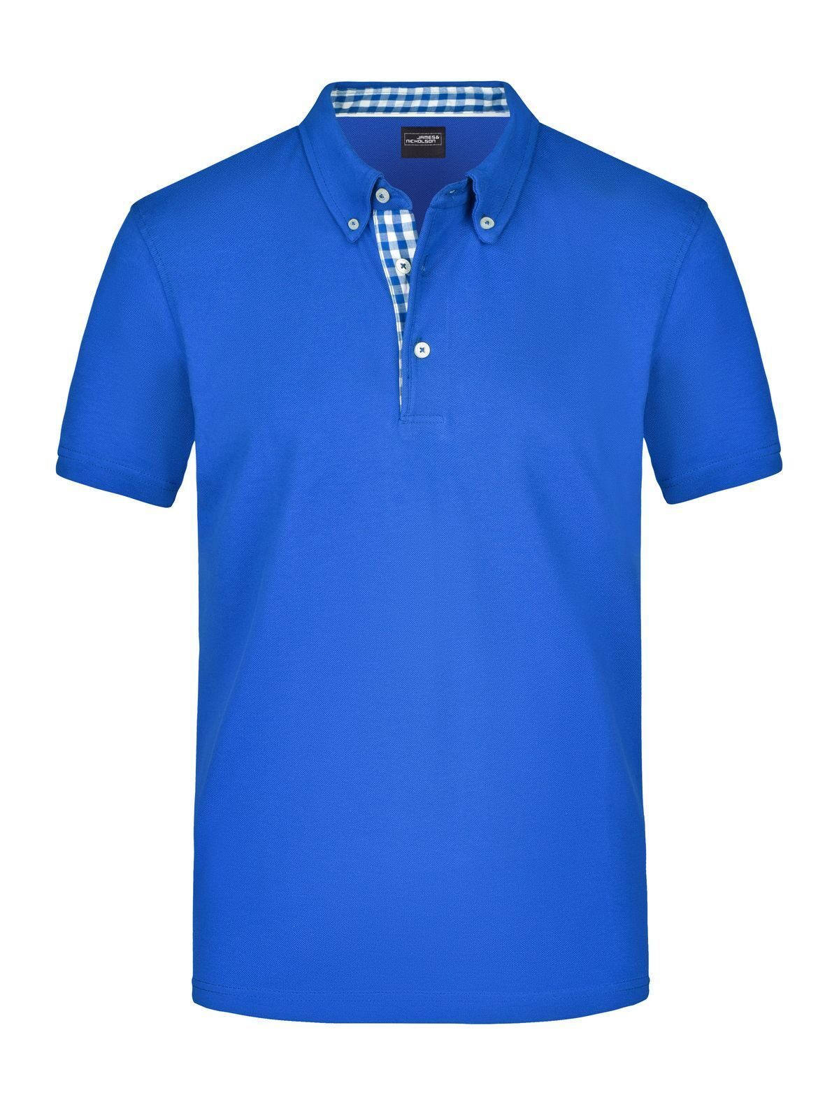 Plain Polo Herren Poloshirt – Daiber – Farbe royal/royal-white – individuell veredelbar