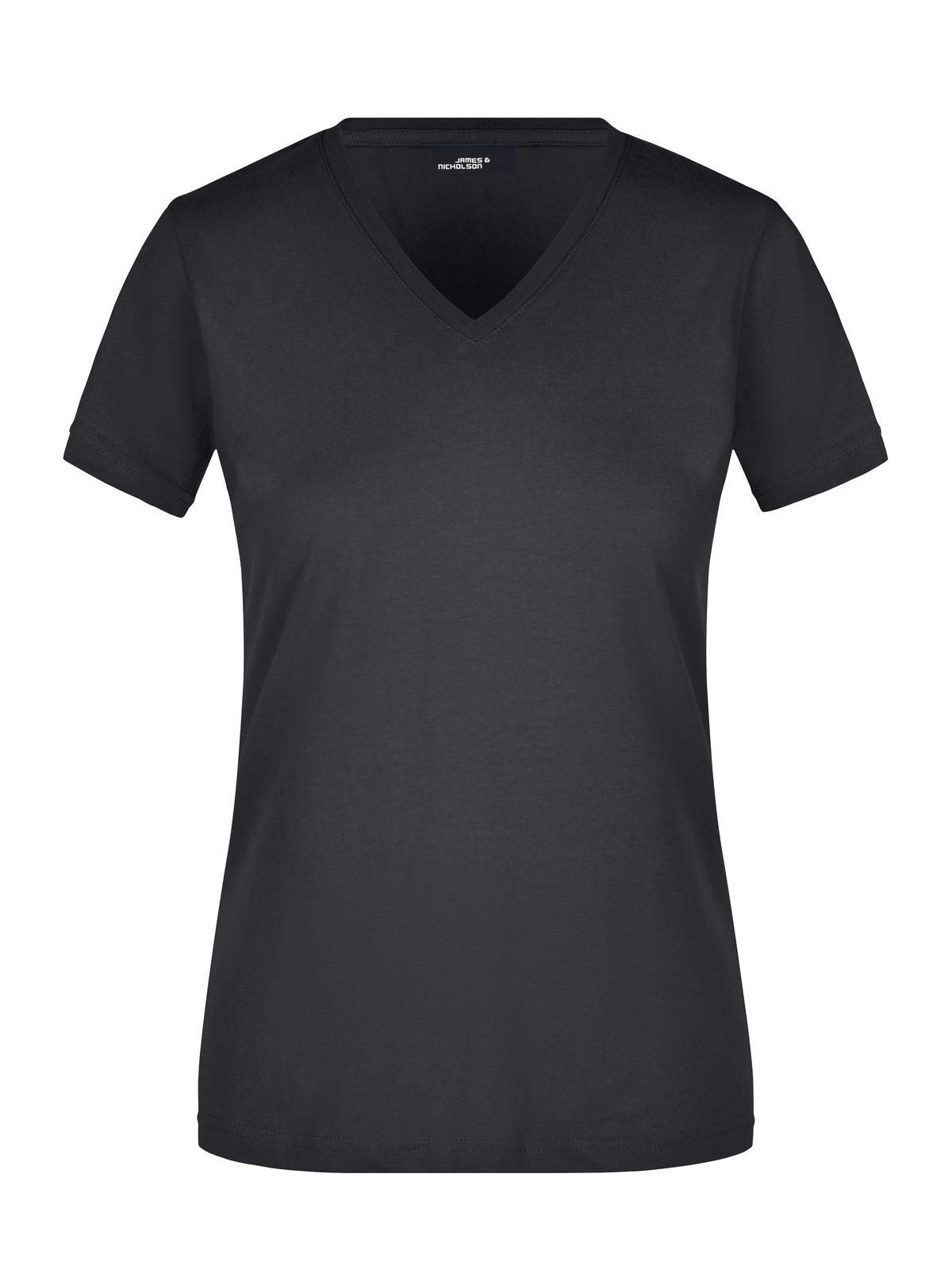 Ladies' Slim Fit V-T Damen T-Shirt – Daiber – Farbe Schwarz – individuell veredelbar
