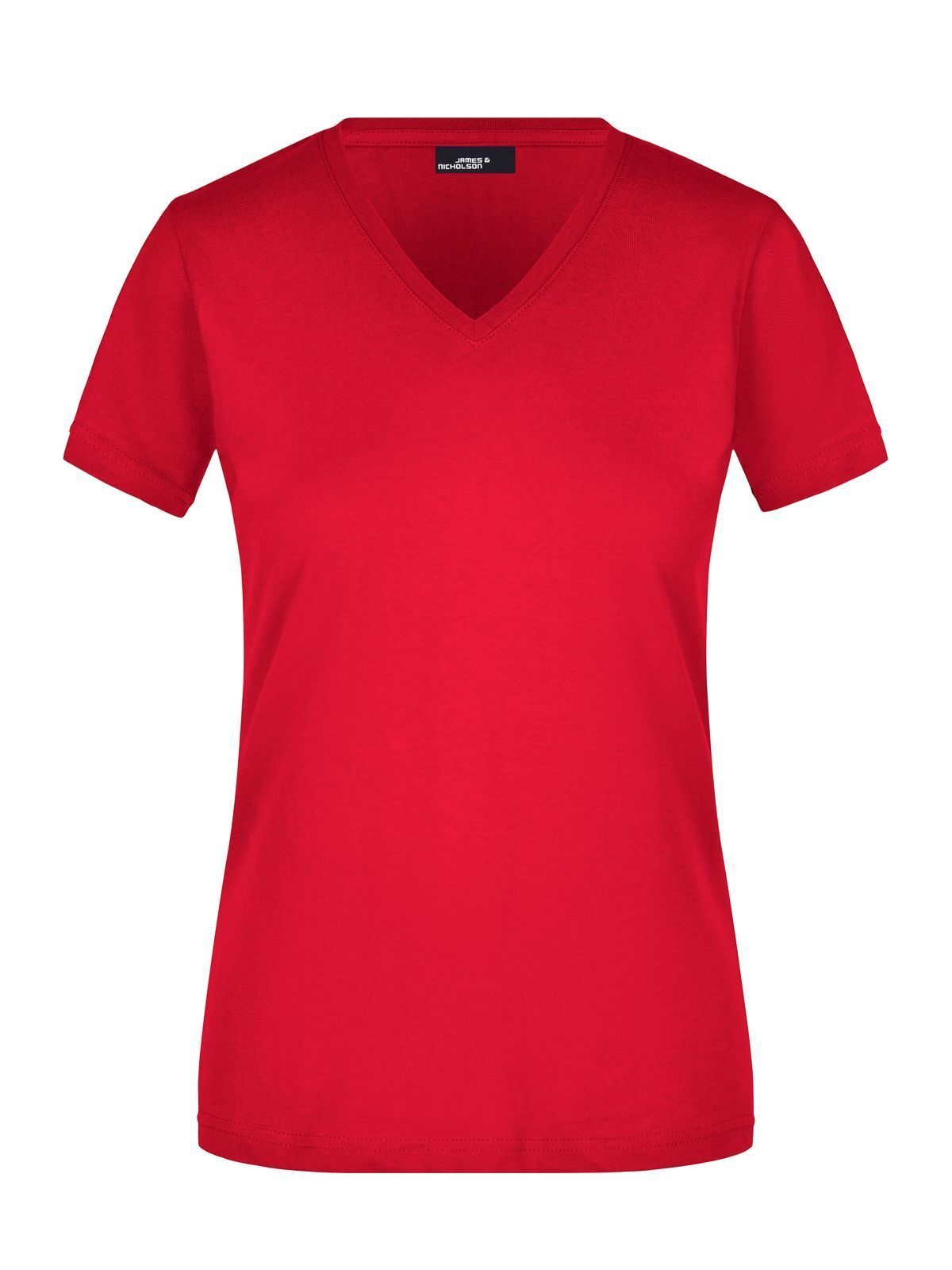 Ladies' Slim Fit V-T Damen T-Shirt – Daiber – Farbe Rot – individuell veredelbar