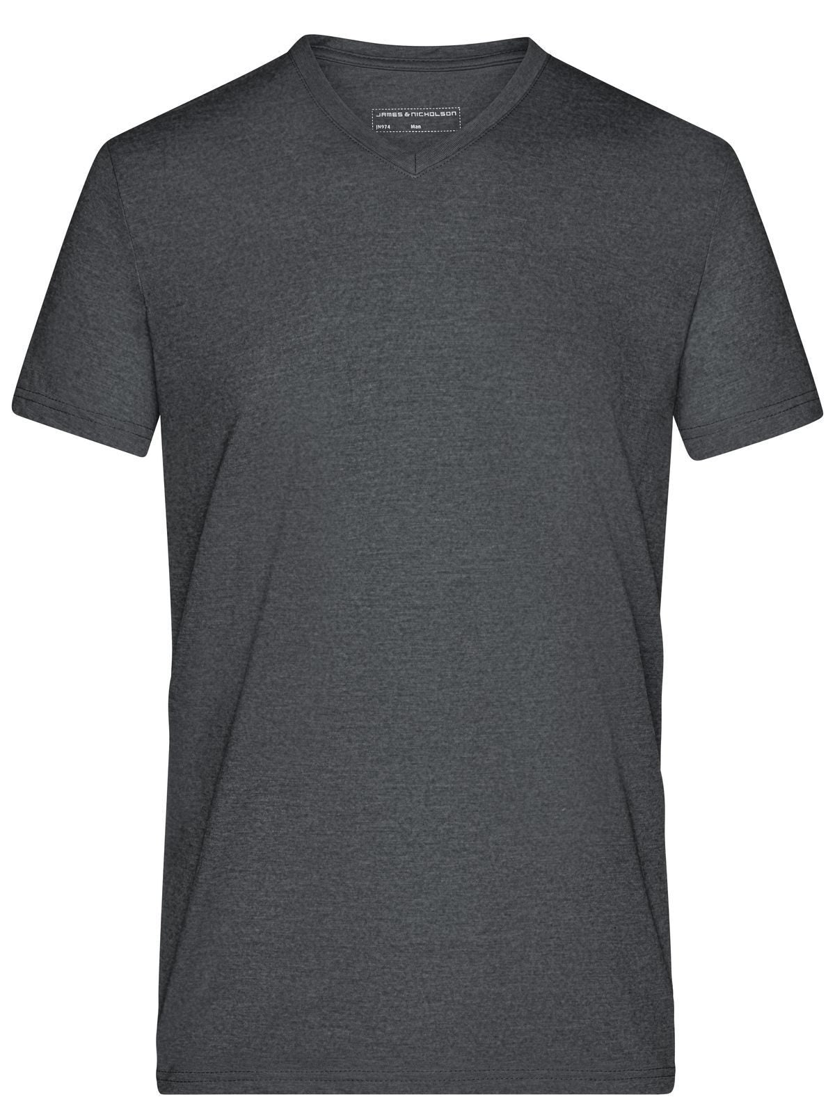 Heather Herren T-Shirt – Daiber – Farbe black-melange – individuell veredelbar