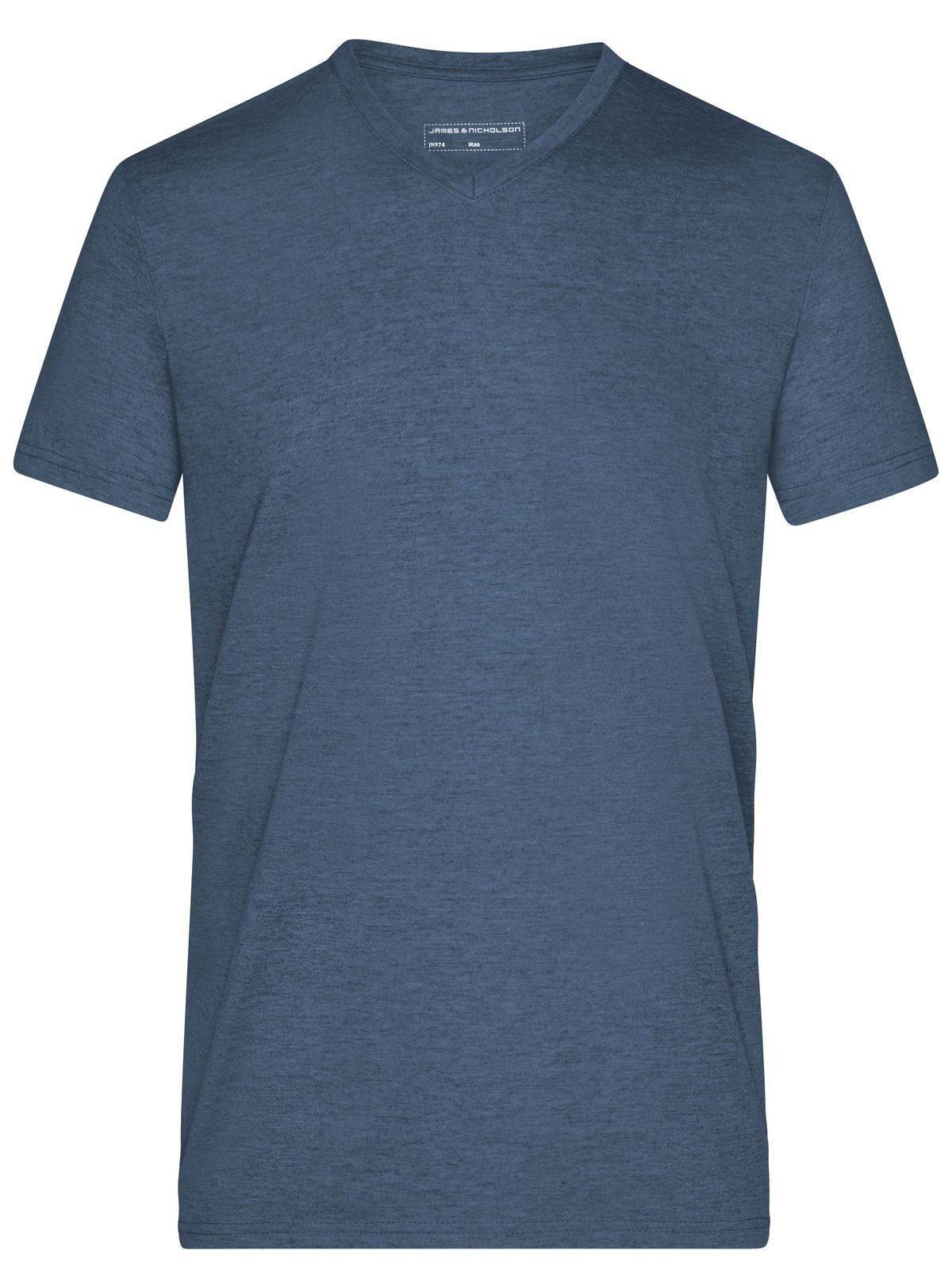 Heather Herren T-Shirt – Daiber – Farbe blue-melange – individuell veredelbar