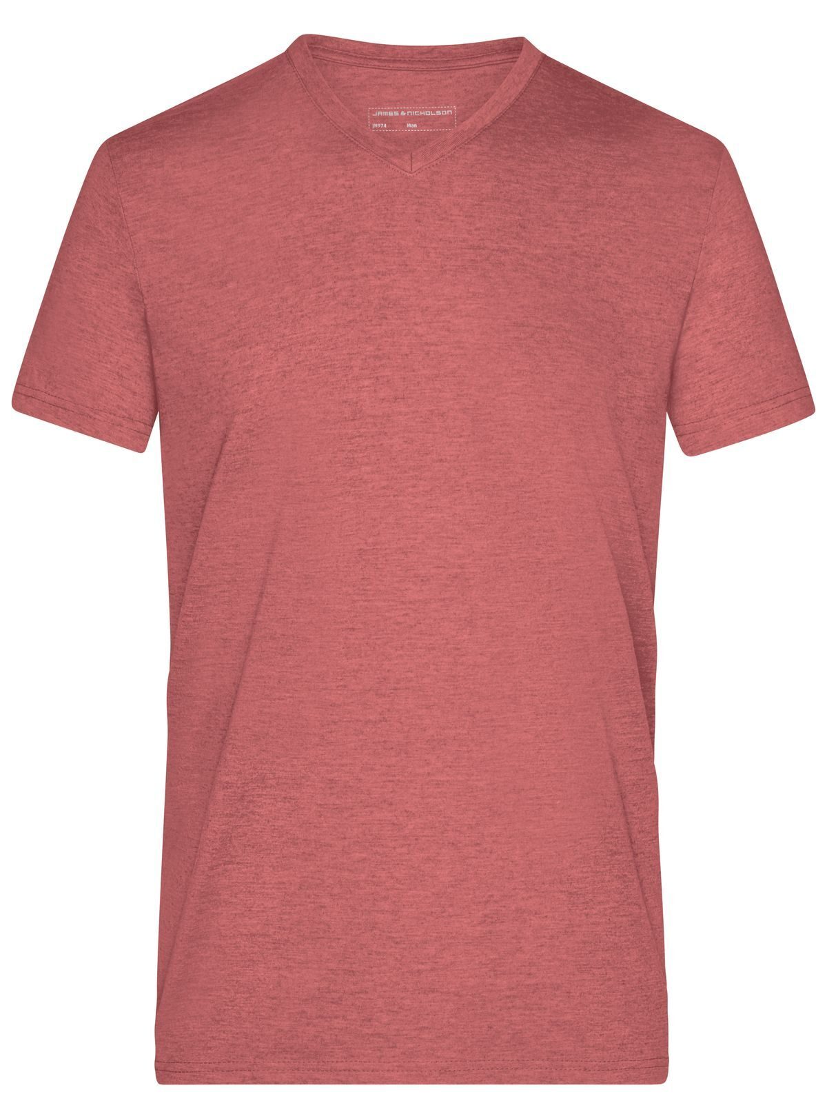 Heather Herren T-Shirt – Daiber – Farbe red-melange – individuell veredelbar