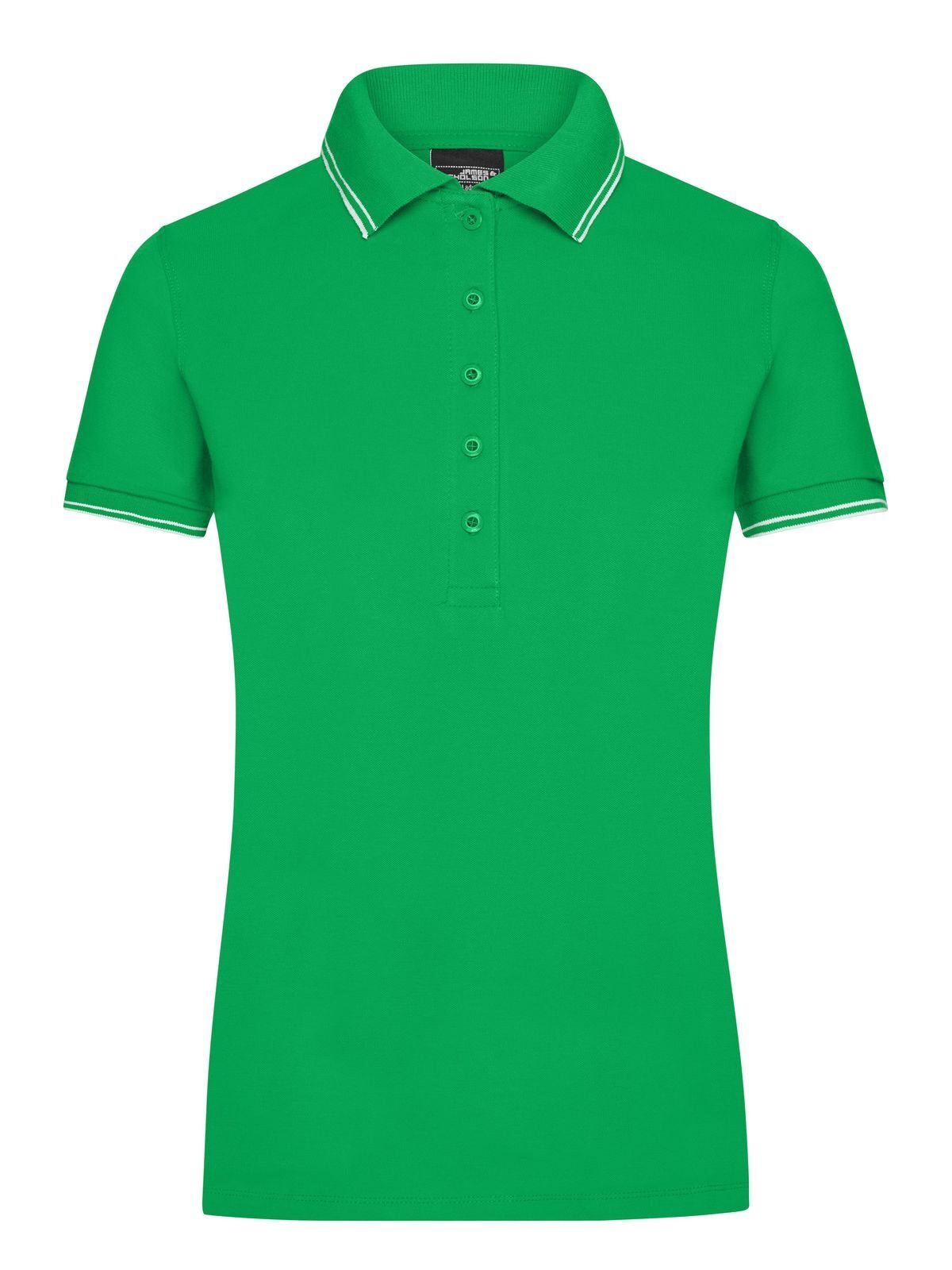 Ladies' Polo Damen Poloshirt – Daiber – Farbe fern-green/white – individuell veredelbar