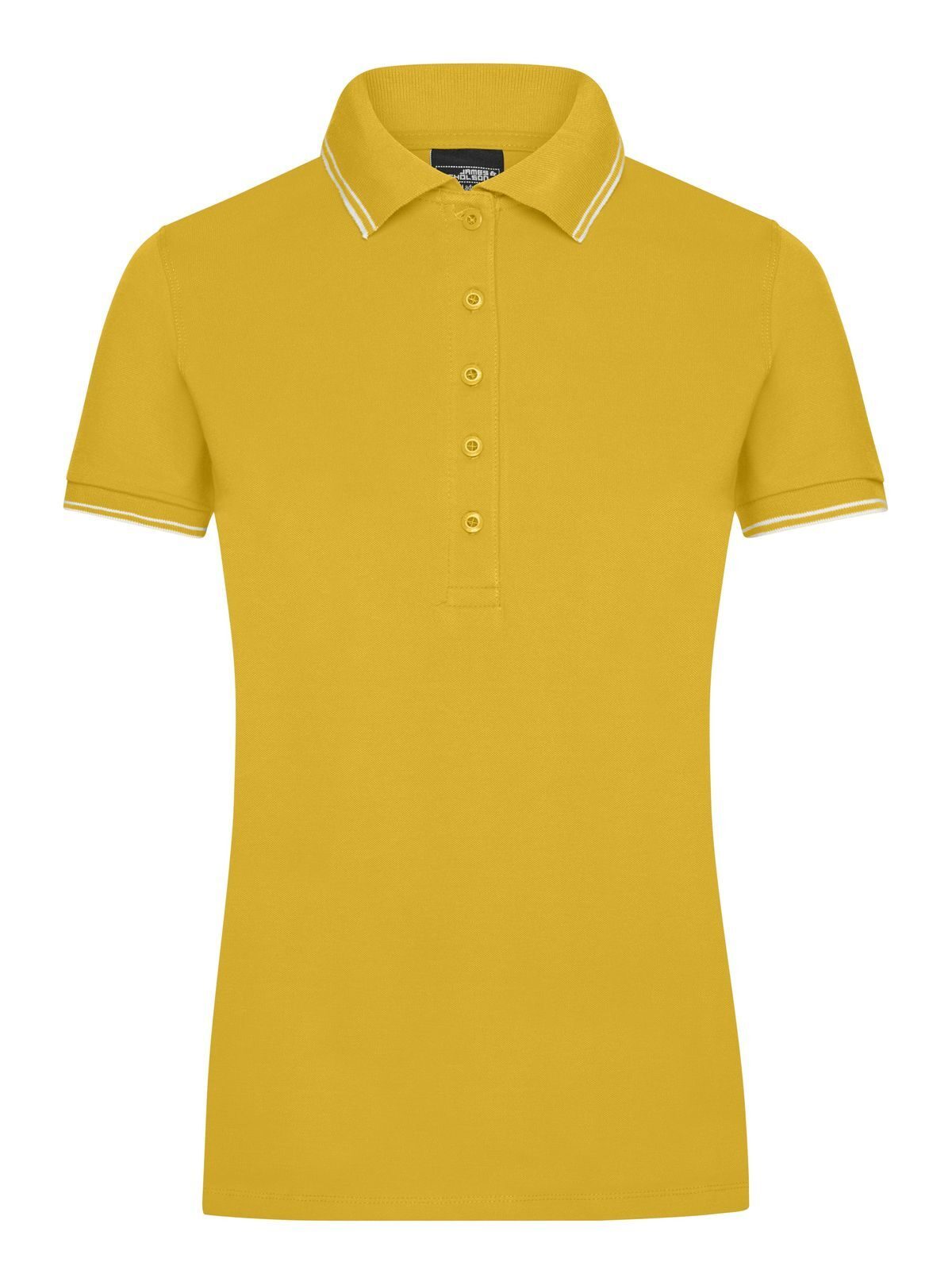 Ladies' Polo Damen Poloshirt – Daiber – Farbe sun-yellow/white – individuell veredelbar