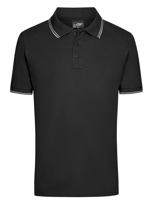 Polo Herren Poloshirt – Daiber – Farbe black/white – individuell veredelbar