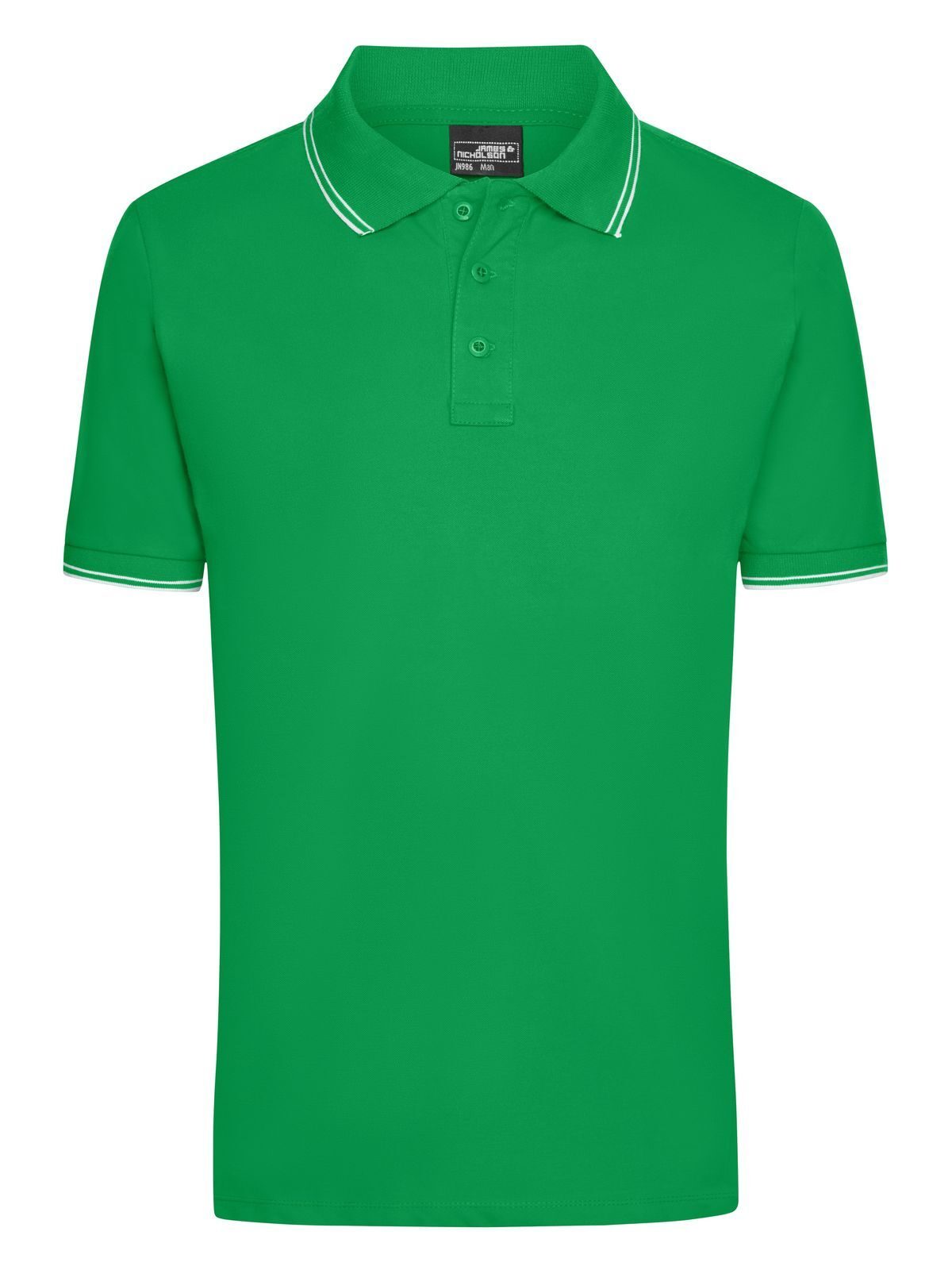 Polo Herren Poloshirt – Daiber – Farbe fern-green/white – individuell veredelbar
