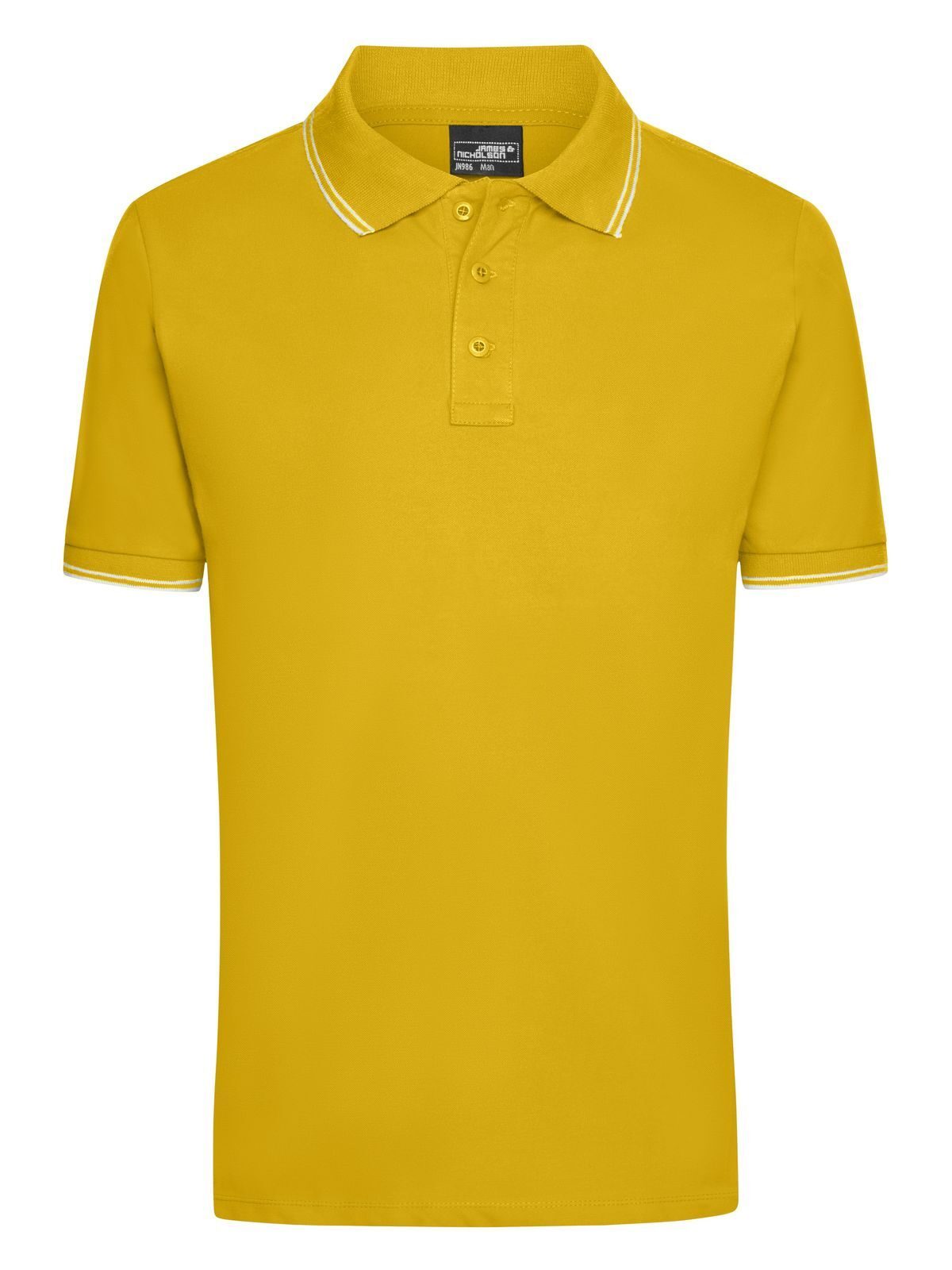 Polo Herren Poloshirt – Daiber – Farbe sun-yellow/white – individuell veredelbar