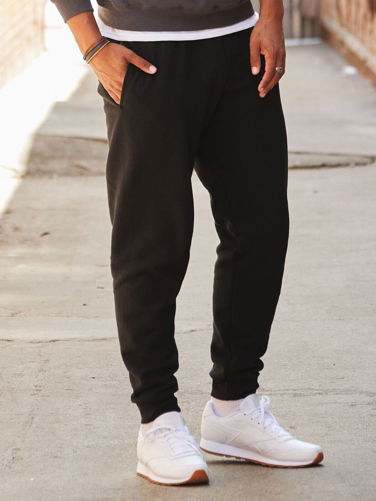 NuBlend Pocketed Jogger Sweatpants Hose / Rock – Jerzees – Farbe Navy – individuell veredelbar
