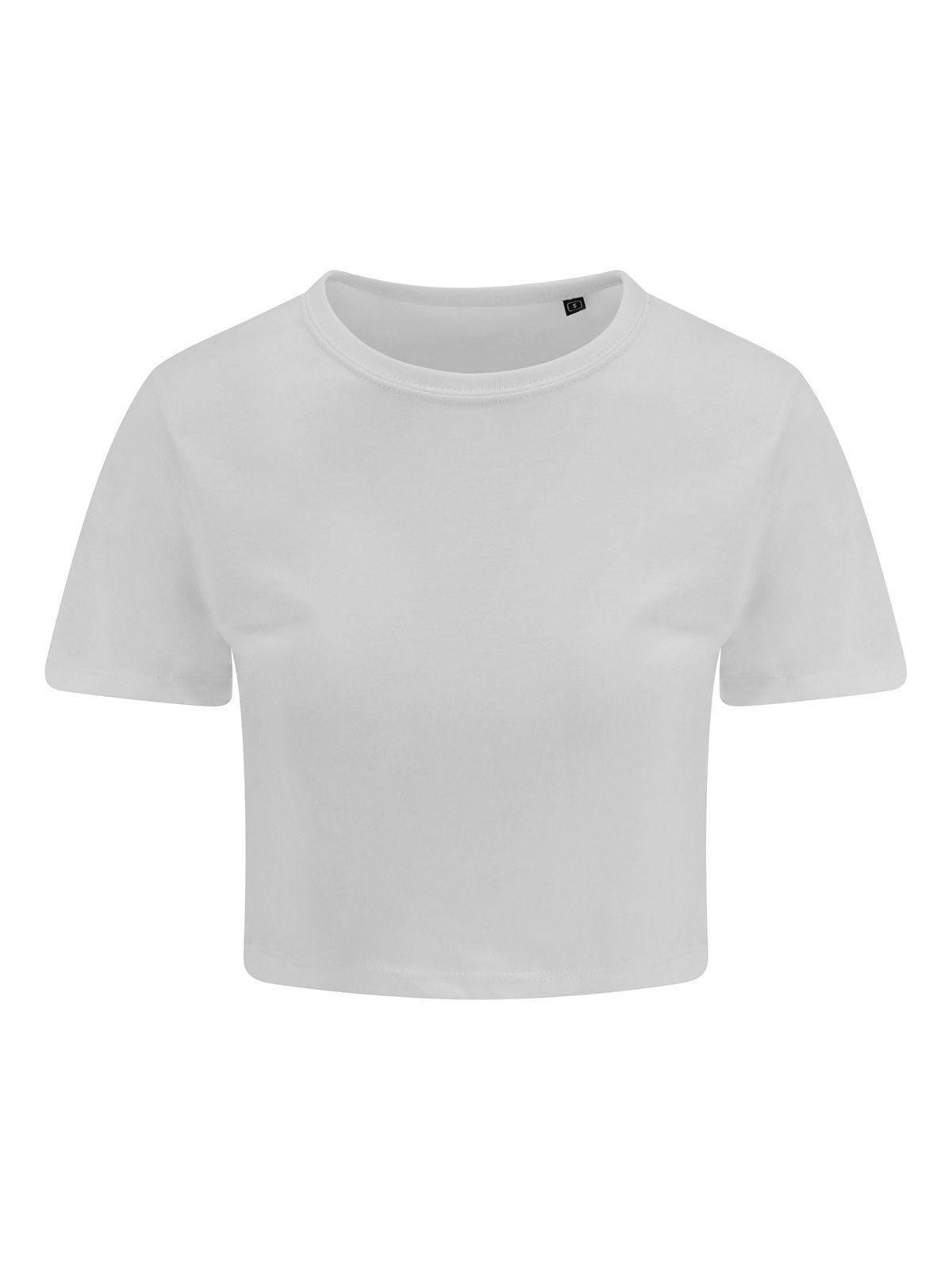 Girlie Tri-Blend Cropped T T-Shirt – Just Ts by AWDis – Farbe Solid White – individuell veredelbar
