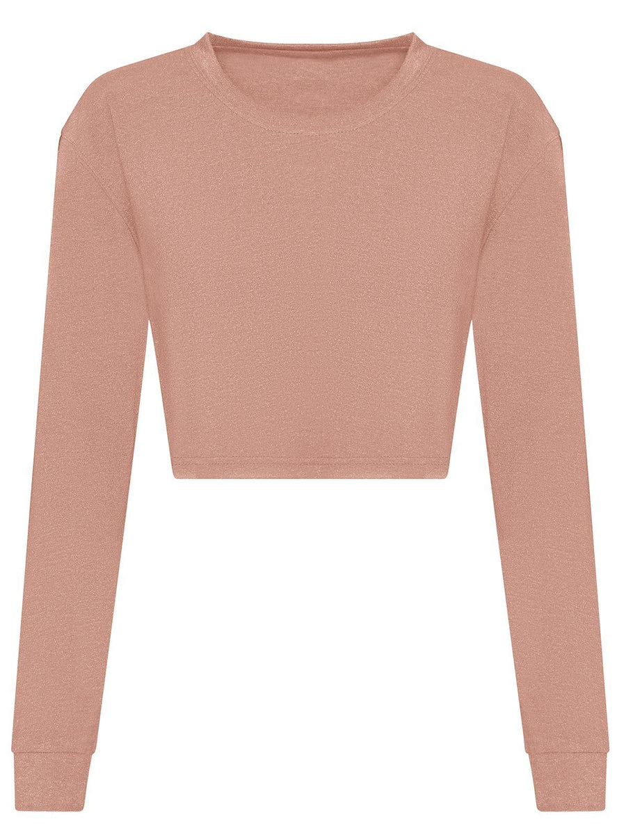 Long Sleeved Cropped T Damen T-Shirt – Just Ts by AWDis