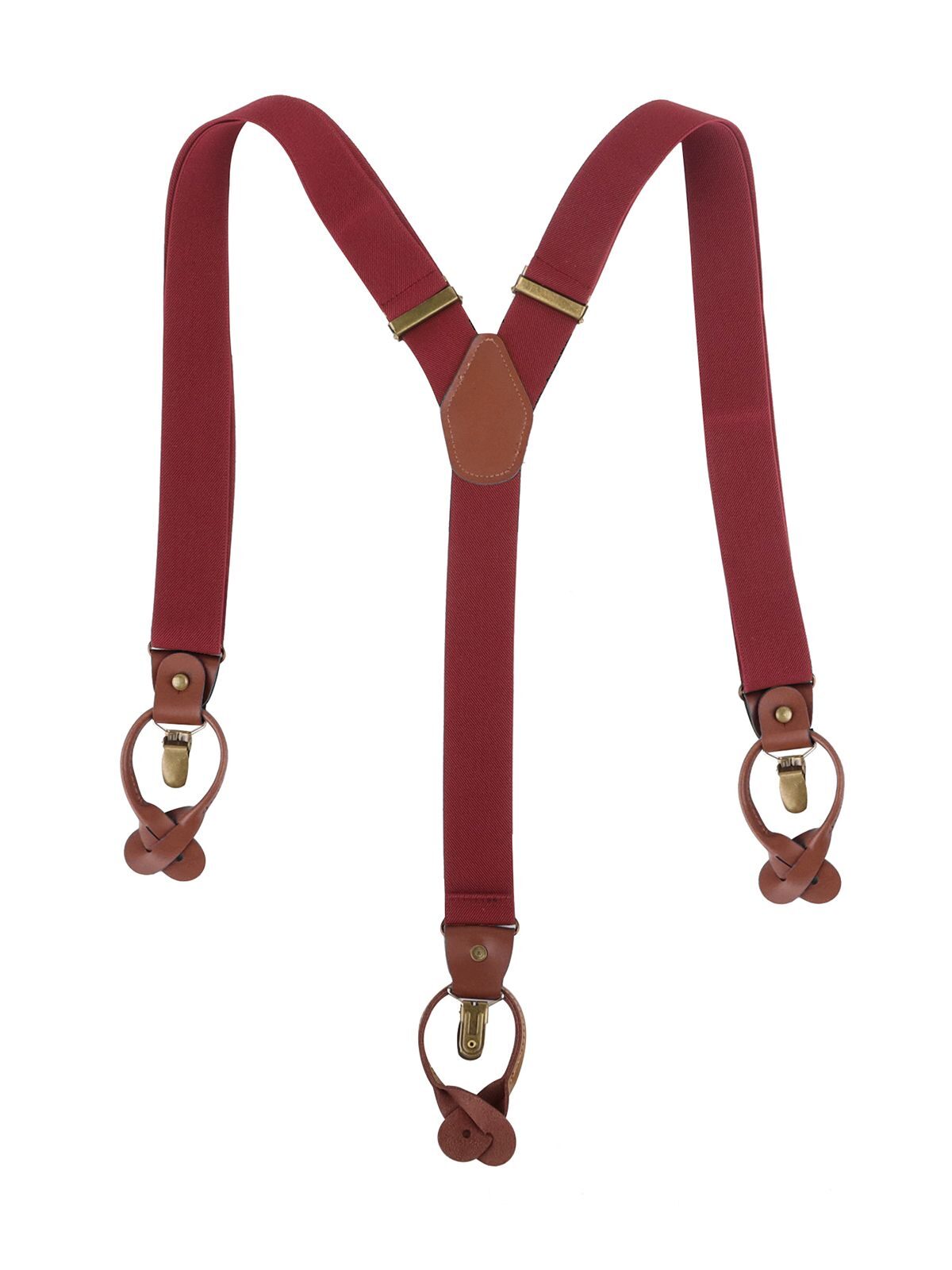 Suspender Urban-Style Herren Gürtel / Hosenträger – Karlowsky – Farbe Aubergine – individuell veredelbar